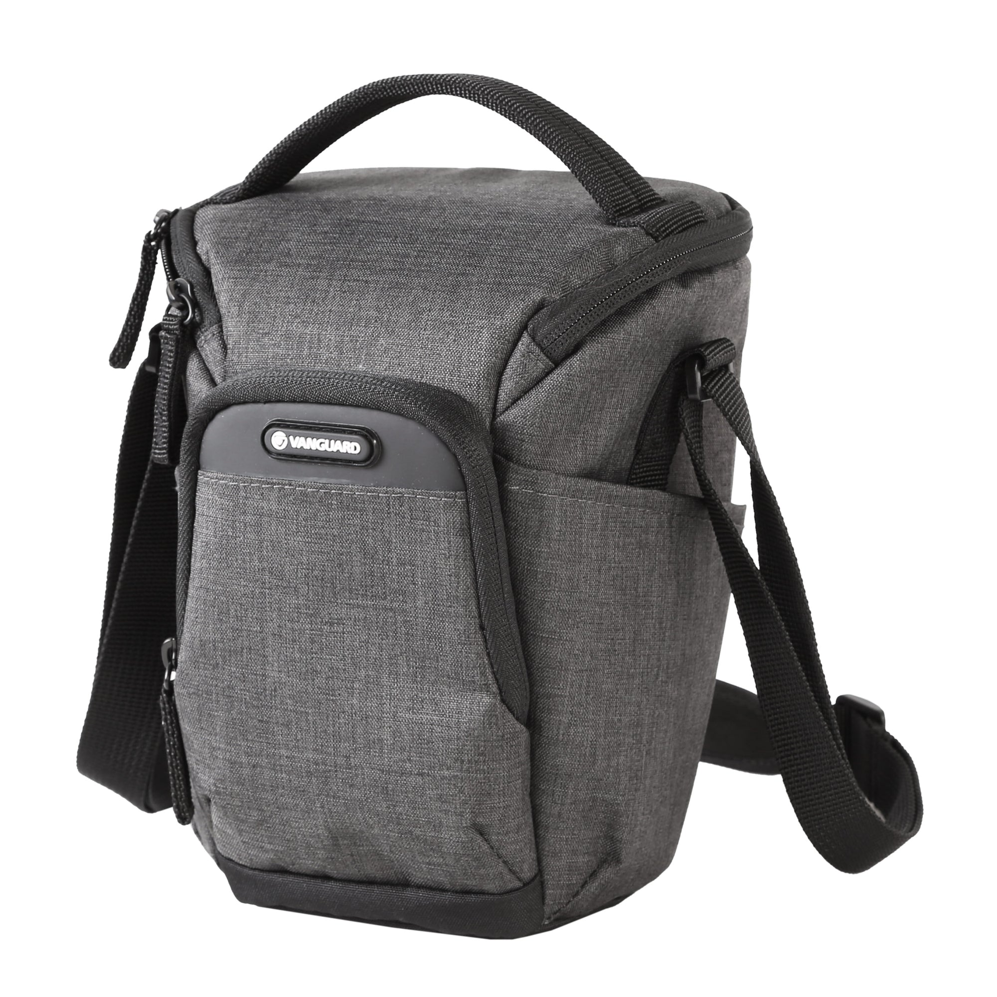 Vesta Aspire 15Z Gray Camera Bag with Zoom Lens Pouch - Waterproof DSLR Camera Case for Travel, Hiking & Photography Accessories Storage