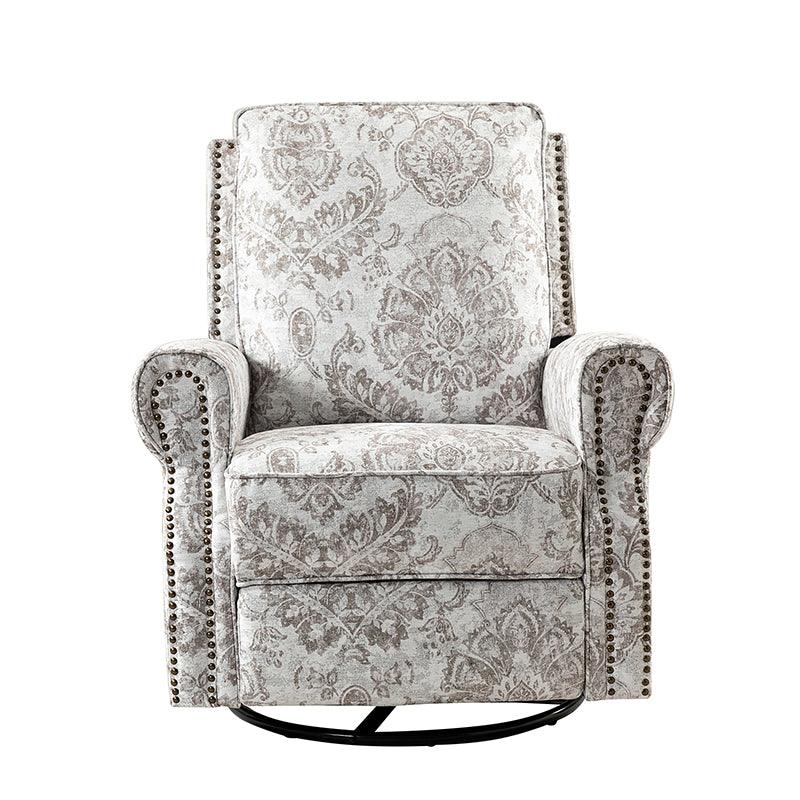 Comfortable Nikola Swivel Glider Recliner Chair - 360° Rotation & Smooth Gliding Motion - Perfect for Living Room, Nursery, or Home Theater Relaxation