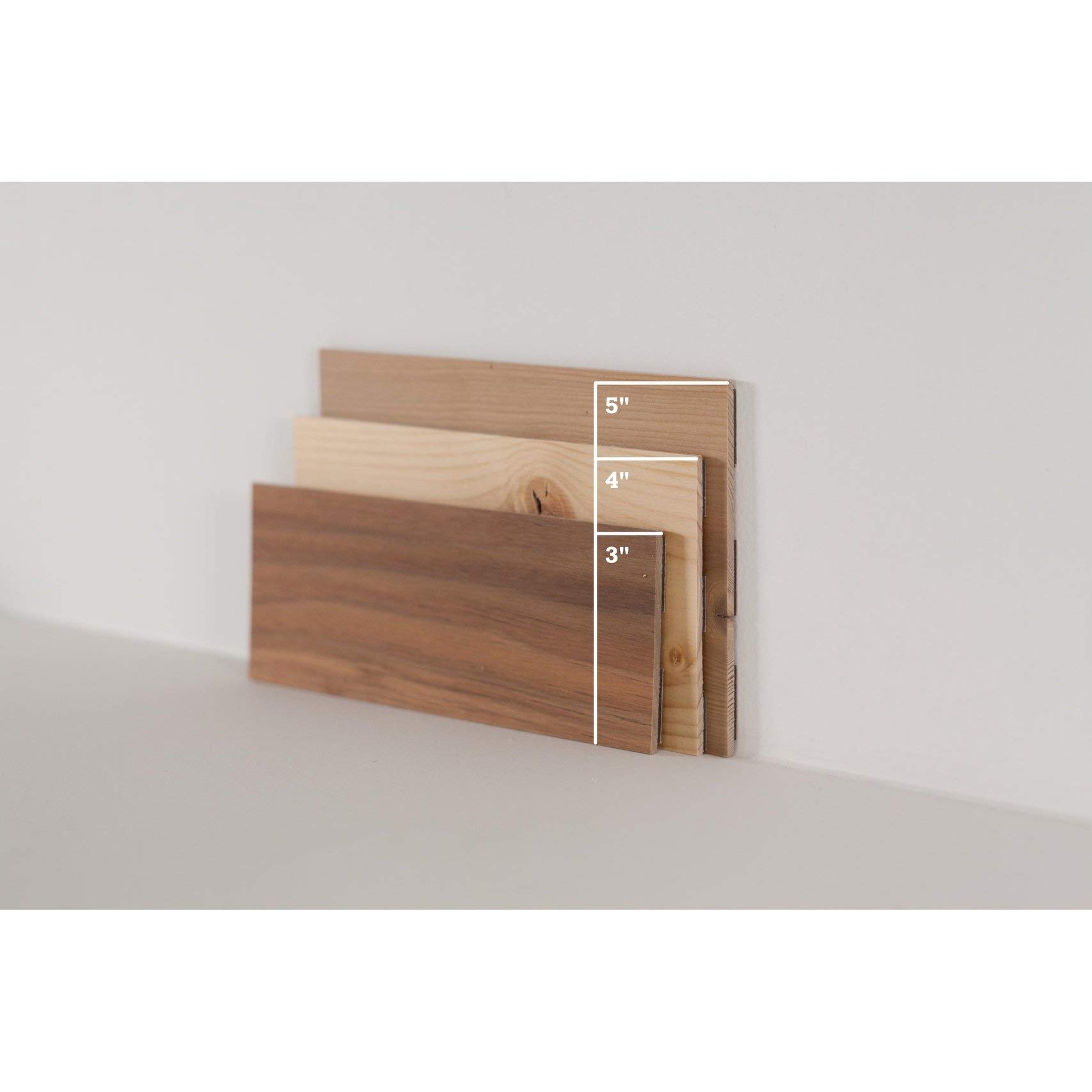 Timberchic DIY Wood Wall Planks - Peel & Stick for Accent Walls & Home Decor - River Planks Sample Pack