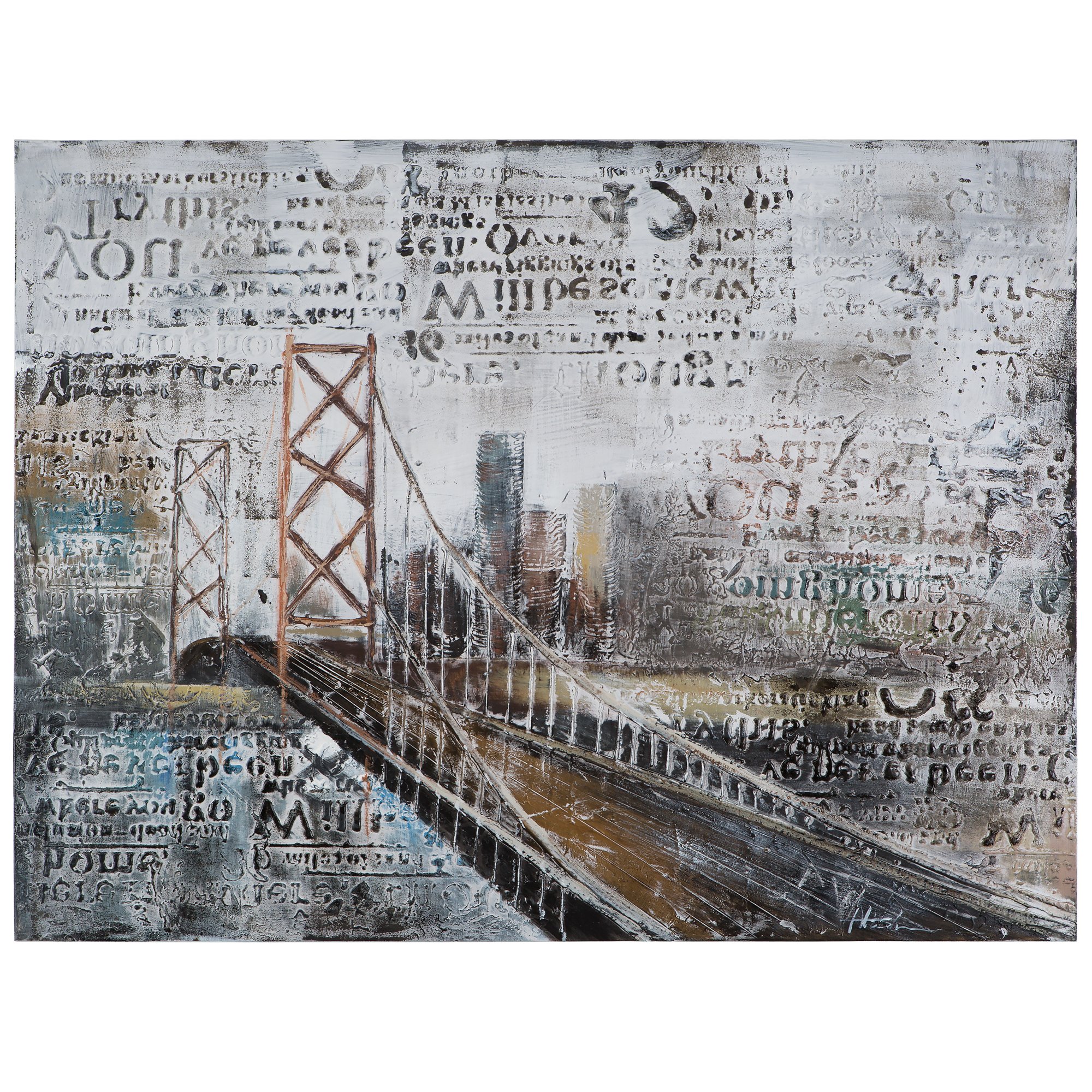 Yosemite Home Decor Bridge Art for Living Room & Office
