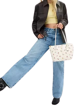 Coach Fiona Zip Tote Bag with Heart Print - Stylish Women's Shoulder Handbag for Work, Travel & Everyday Use