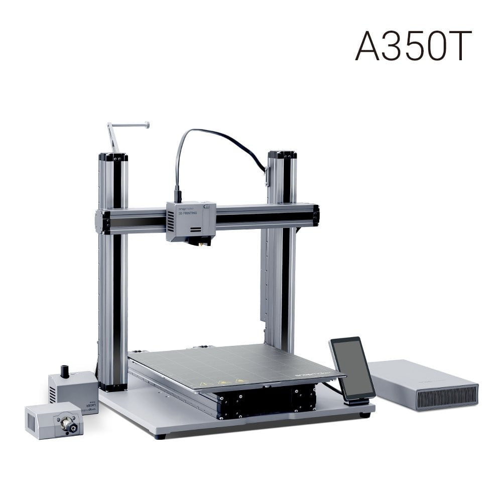 Snapmaker A350T 3D Printer with Enclosure - All-in-One 3D Printing, Laser Engraving & CNC Carving Machine for DIY, Woodworking & Home Projects