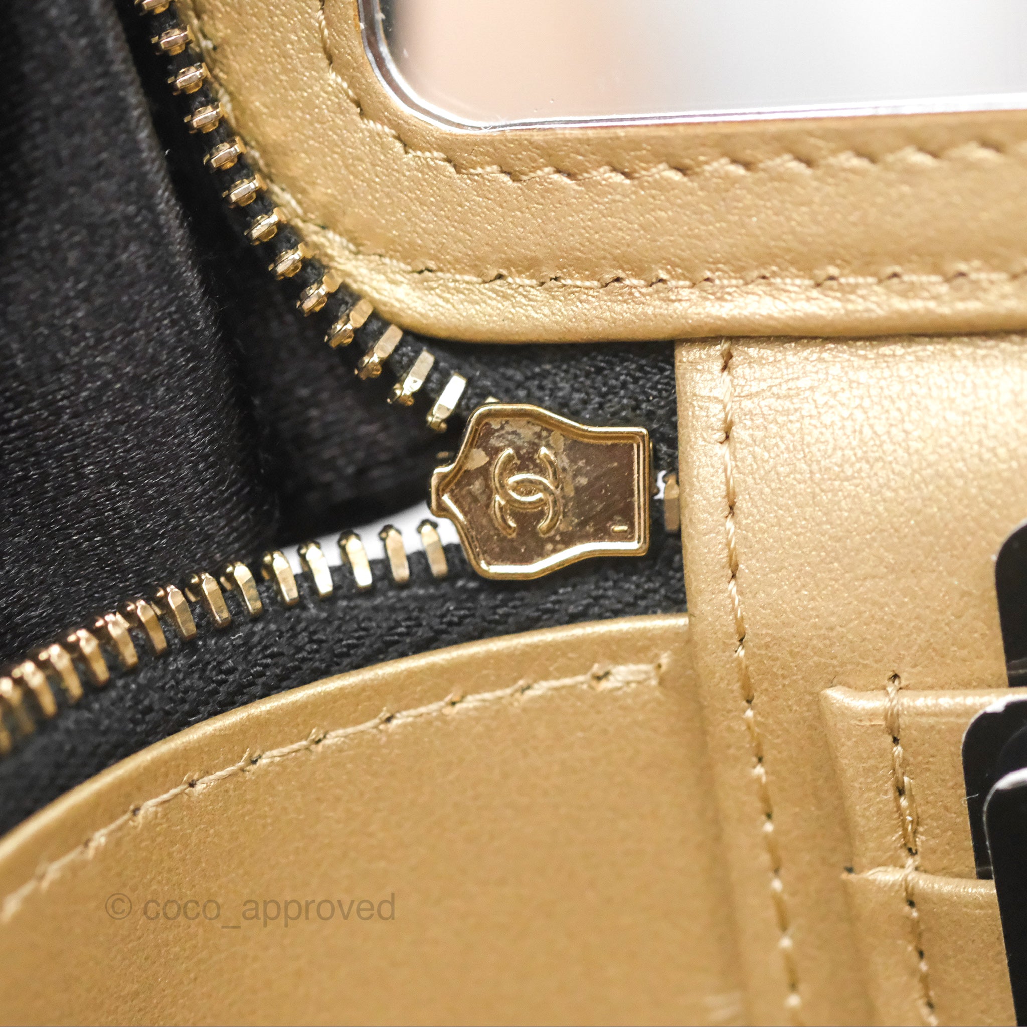 Chanel Ball Crush Vanity Bag with Chain - Black Lambskin Leather & Gold Hardware - Luxury Crossbody Bag for Women, Perfect for Evening Parties & Date Nights