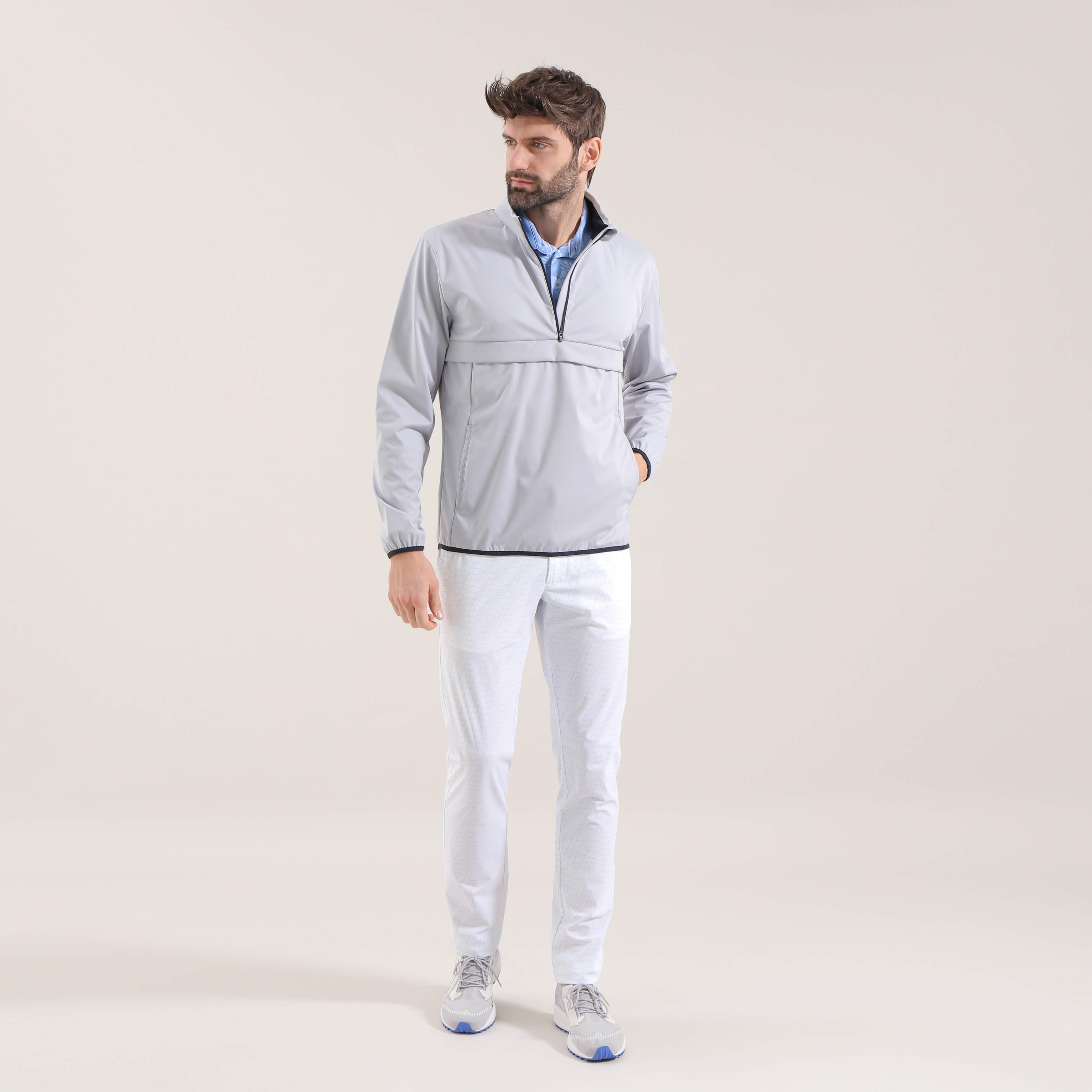 RIGON Ultra Light Softshell Quarter Zip Jacket for Men & Women - Breathable, Water-Resistant, Stretchable - Perfect for Hiking, Running & Outdoor Activities | Final Sale