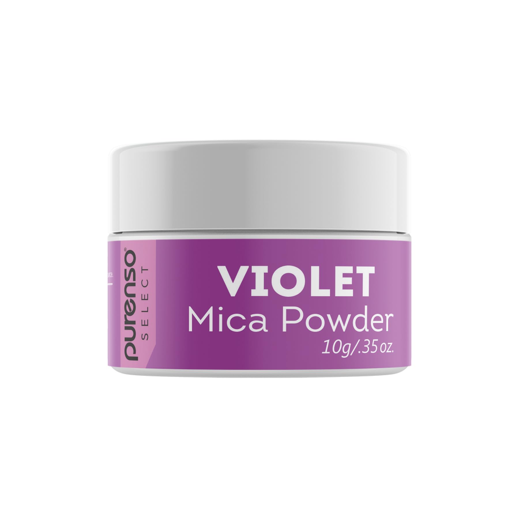 Purenso Select - 10g Violet Mica Powder Pigment for Soap Making, Candle Making, DIY Lip Gloss, Nail Art, Bath Bombs & Resin Crafts | Vibrant Colorant for Cosmetics, Art Projects & Home Decor