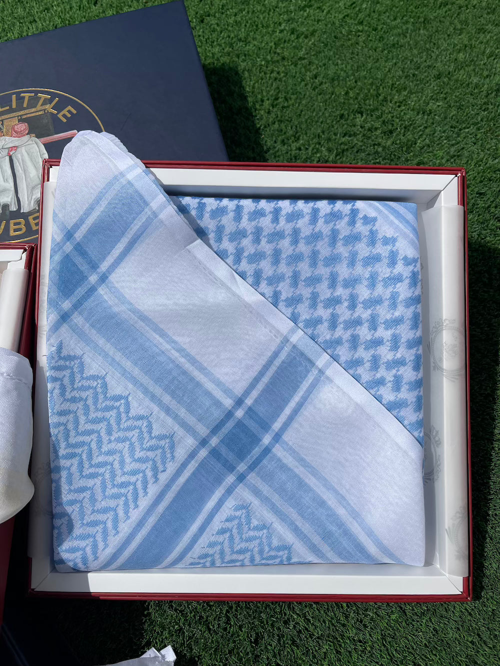 Sky Blue Luxury Keffiyeh - 55