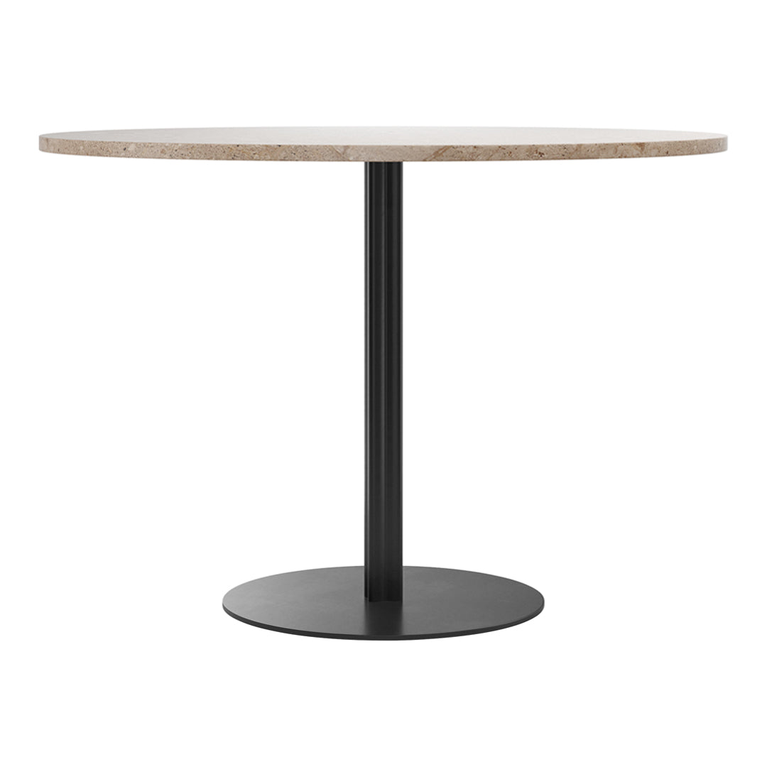 Harbour Column Round Dining Table - Modern Wooden Kitchen Table for 4-6 People - Perfect for Small Spaces, Breakfast Nook & Cozy Family Dinners