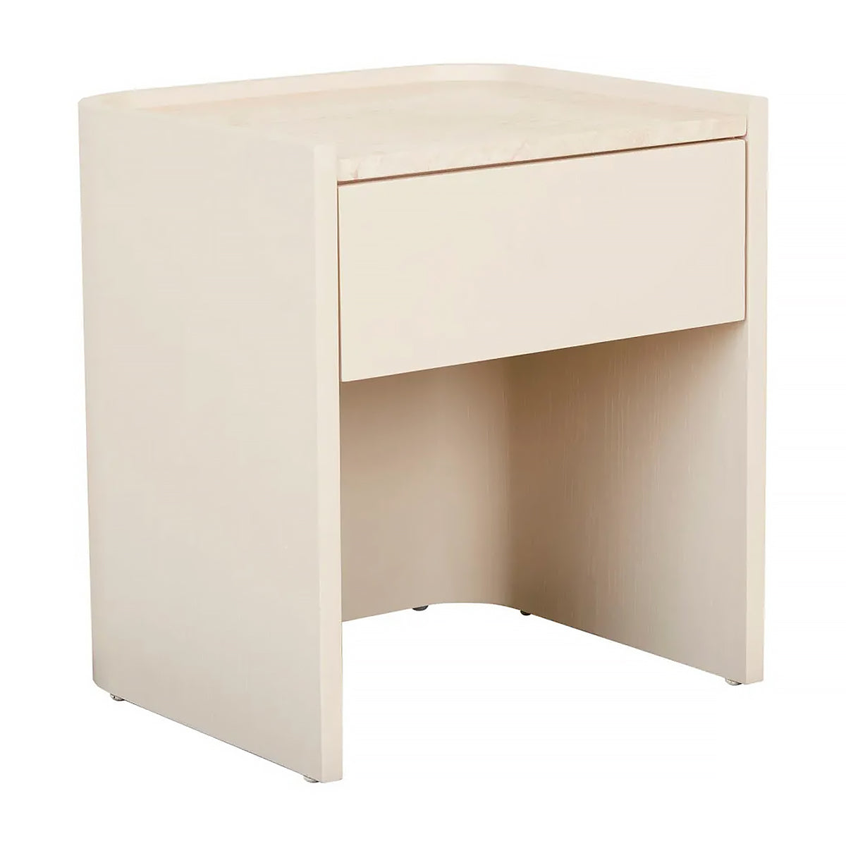 Globe West Elsie Bedside Table - Modern Nightstand with Storage Drawer for Bedroom, Living Room & Office - Stylish Wooden End Table with Shelf