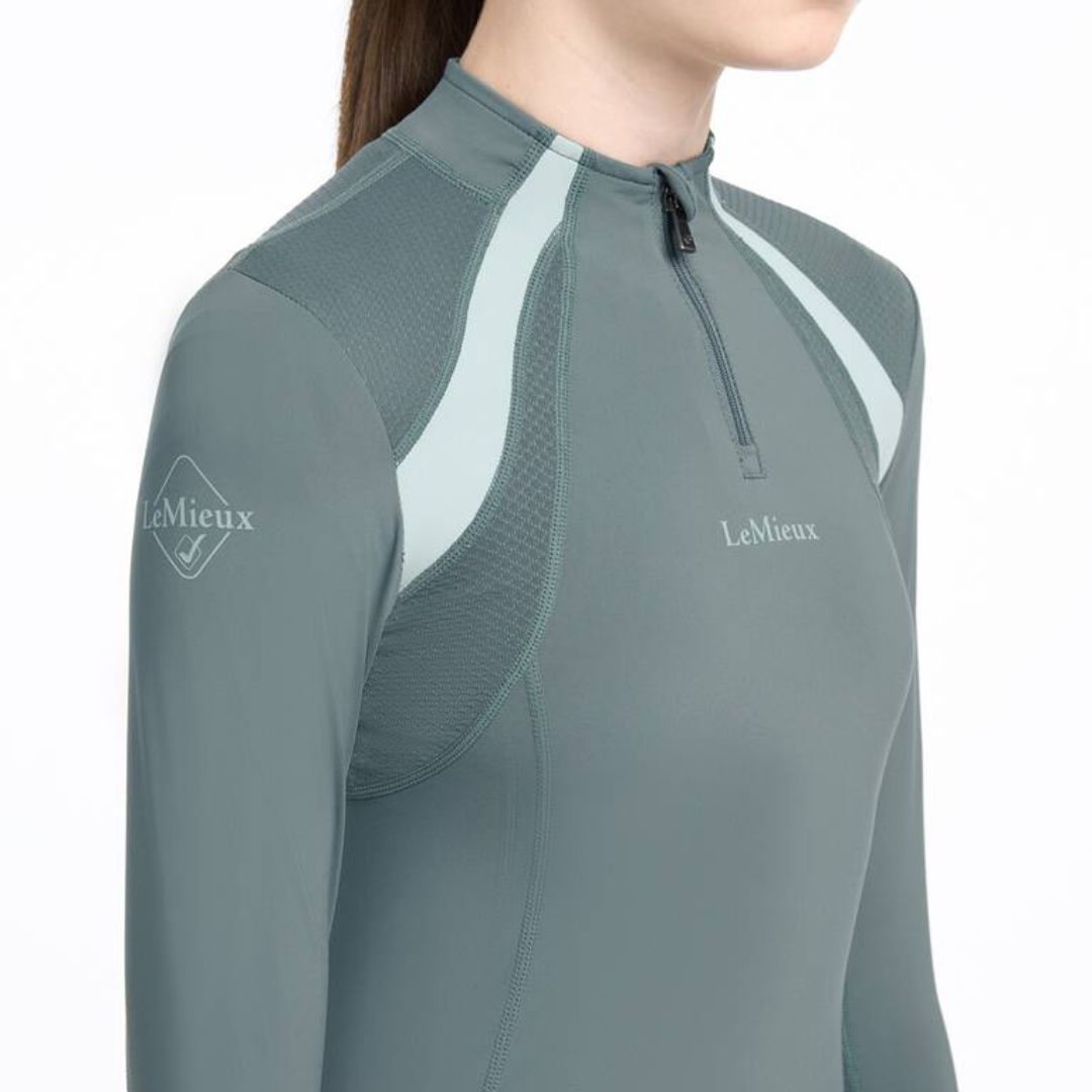 LeMieux Young Rider Mia Mesh Base Layer - Breathable Equestrian Shirt for Kids & Teens - Perfect for Horse Riding, Training & Competitions