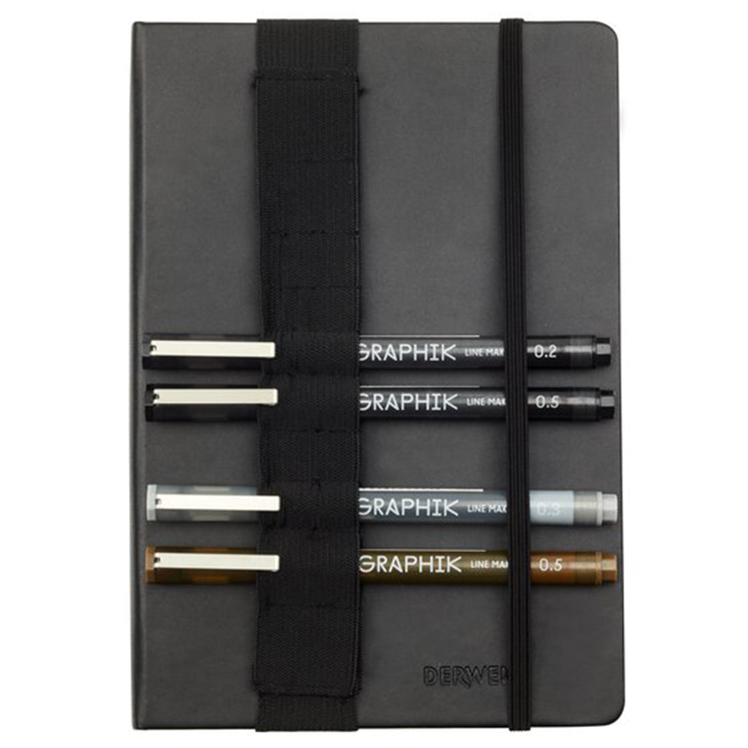 Derwent Line Maker A5 Sketching Journal Set - Premium Sketchbook for Artists, Drawing & Sketching - Perfect for Travel, Studio & Outdoor Art Projects