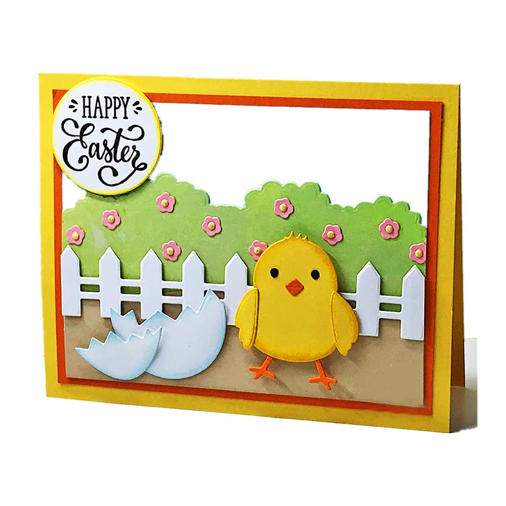 Easter Chick Hatching Egg Cutting Dies - Metal Embossing Stencils & Templates for DIY Scrapbooking, Card Making, Paper Crafts - Perfect for Easter Cards, Spring Decorations & Handmade Gift Projects