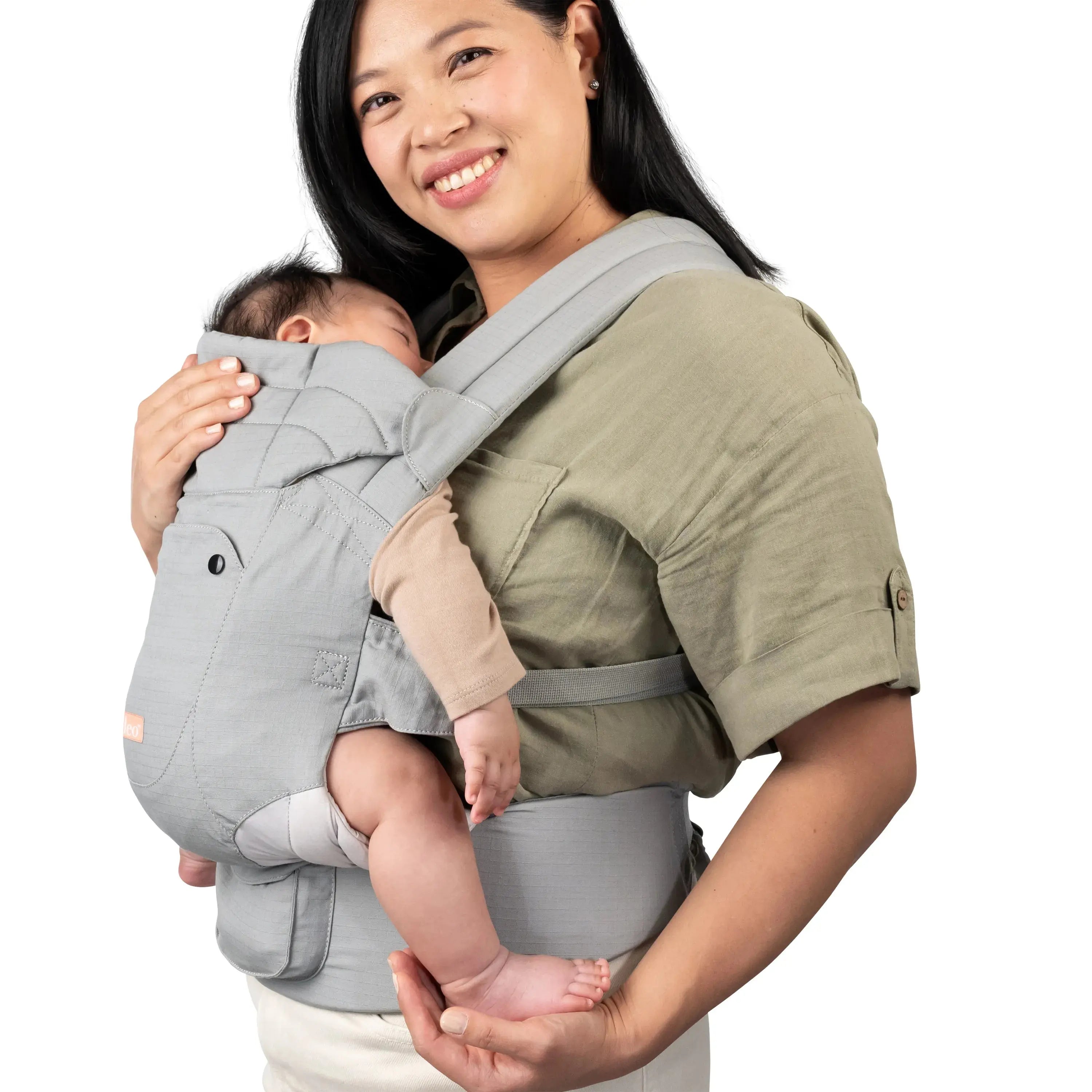 Caleo 3-in-1 Baby Carrier for Newborns to Toddlers - Ergonomic Infant Sling, Hip Seat & Backpack - Perfect for Hands-Free Parenting, Shopping & Outdoor Adventures