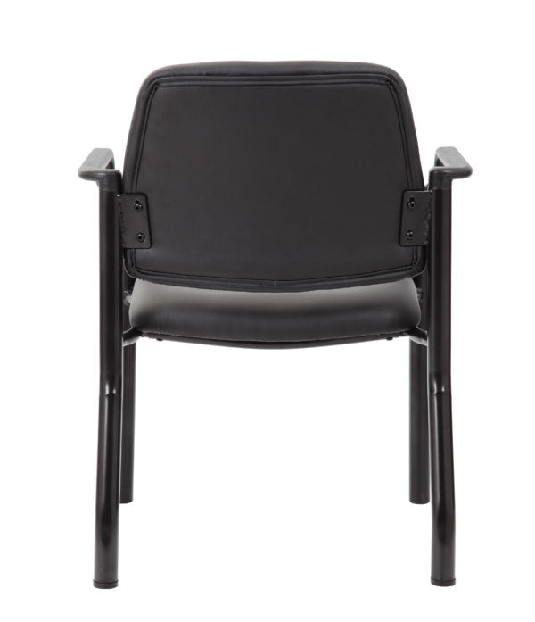 Boss Mid Back Guest Chair with 300 lb Weight Capacity - Antimicrobial Vinyl Office Chair B9591AM - Perfect for Reception Areas, Conference Rooms & Home Offices