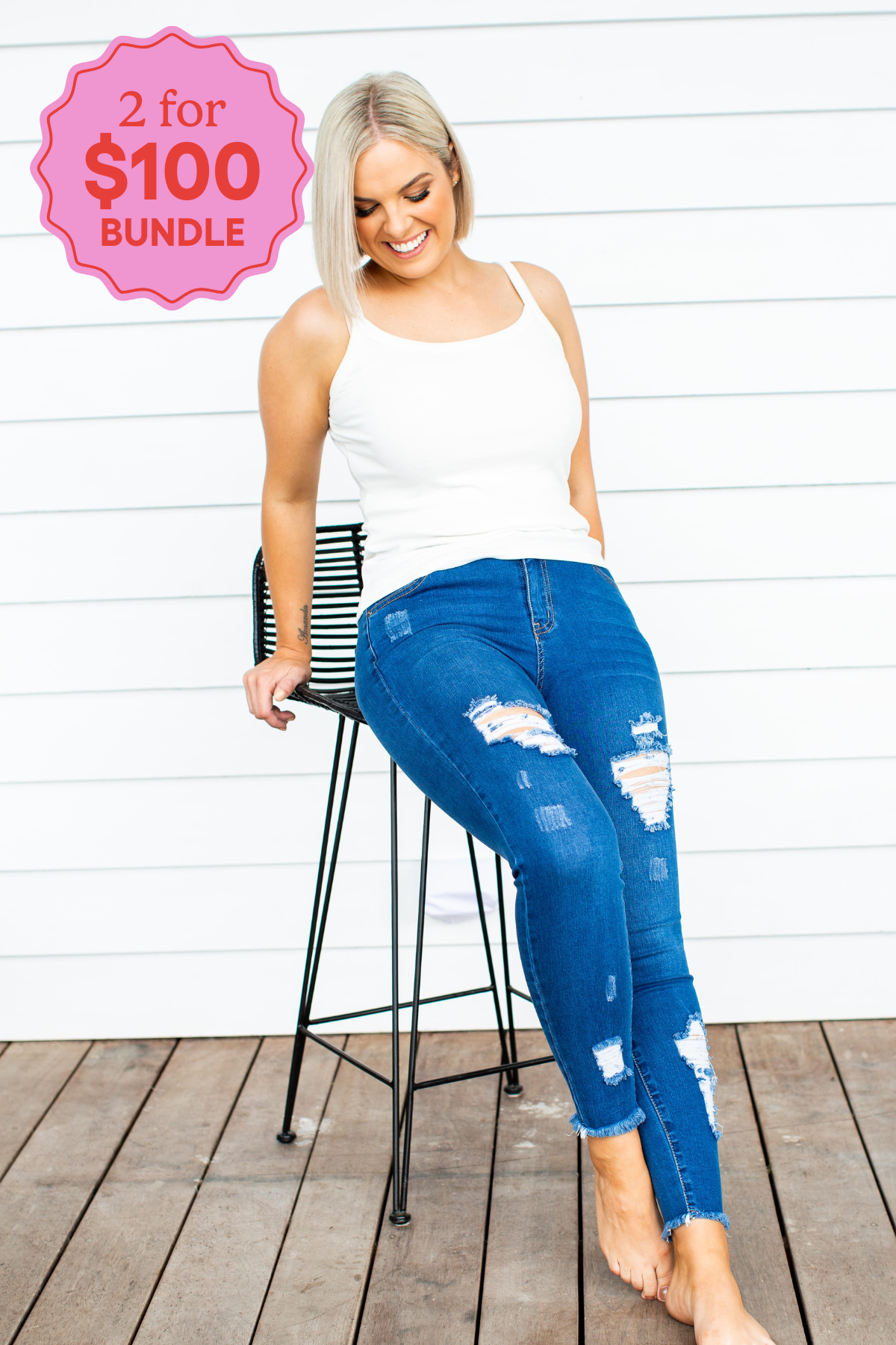 Bailey Jeans for Women - High Waist Stretch Denim Pants - Comfortable & Stylish for Casual Wear, Office, and Date Nights