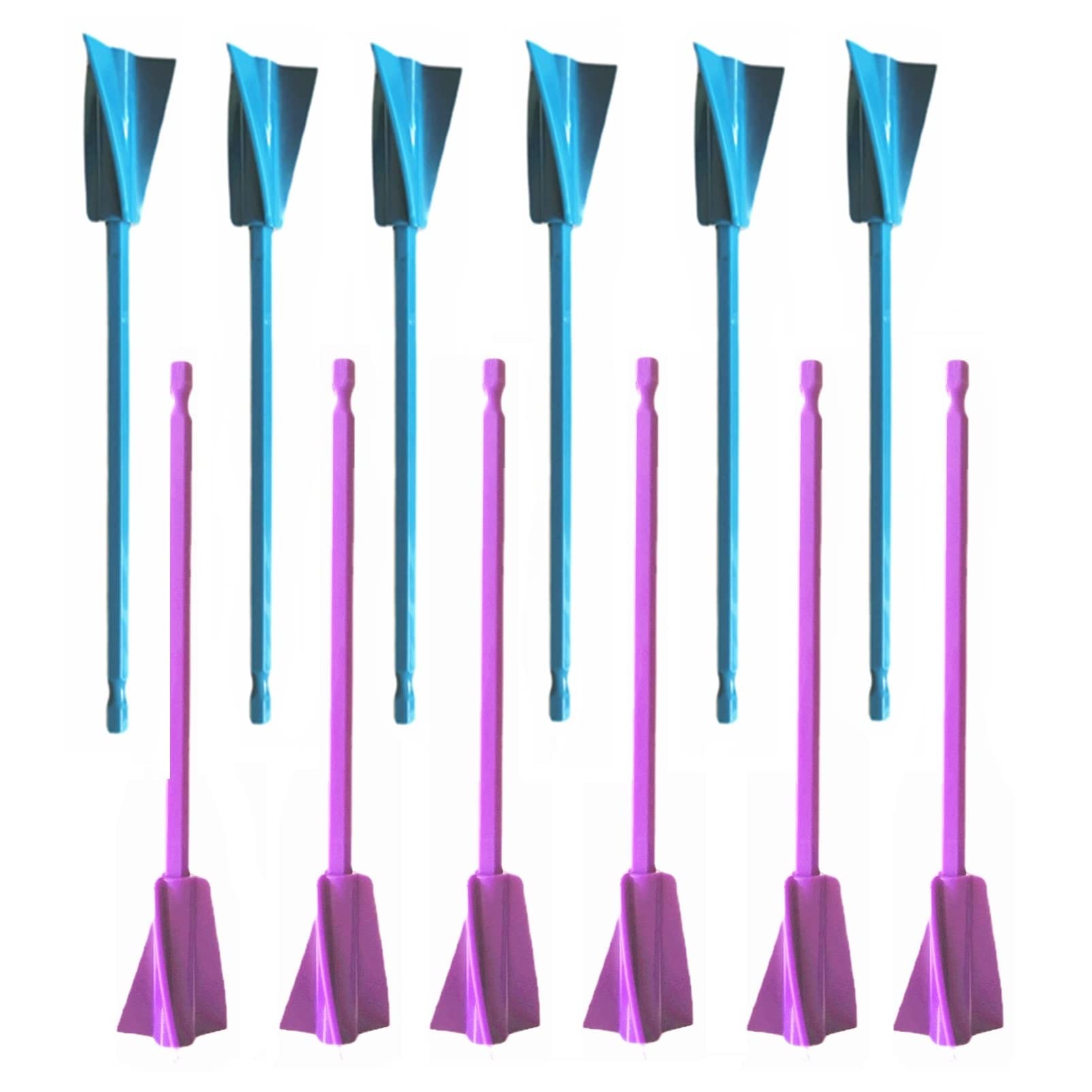 12 PCS Reusable Resin Mixer Paddles for Drill - Epoxy, Paint, and Glue Mixing Attachments - Perfect for Epoxy Tumblers, Cups, and Resin Molds DIY Projects