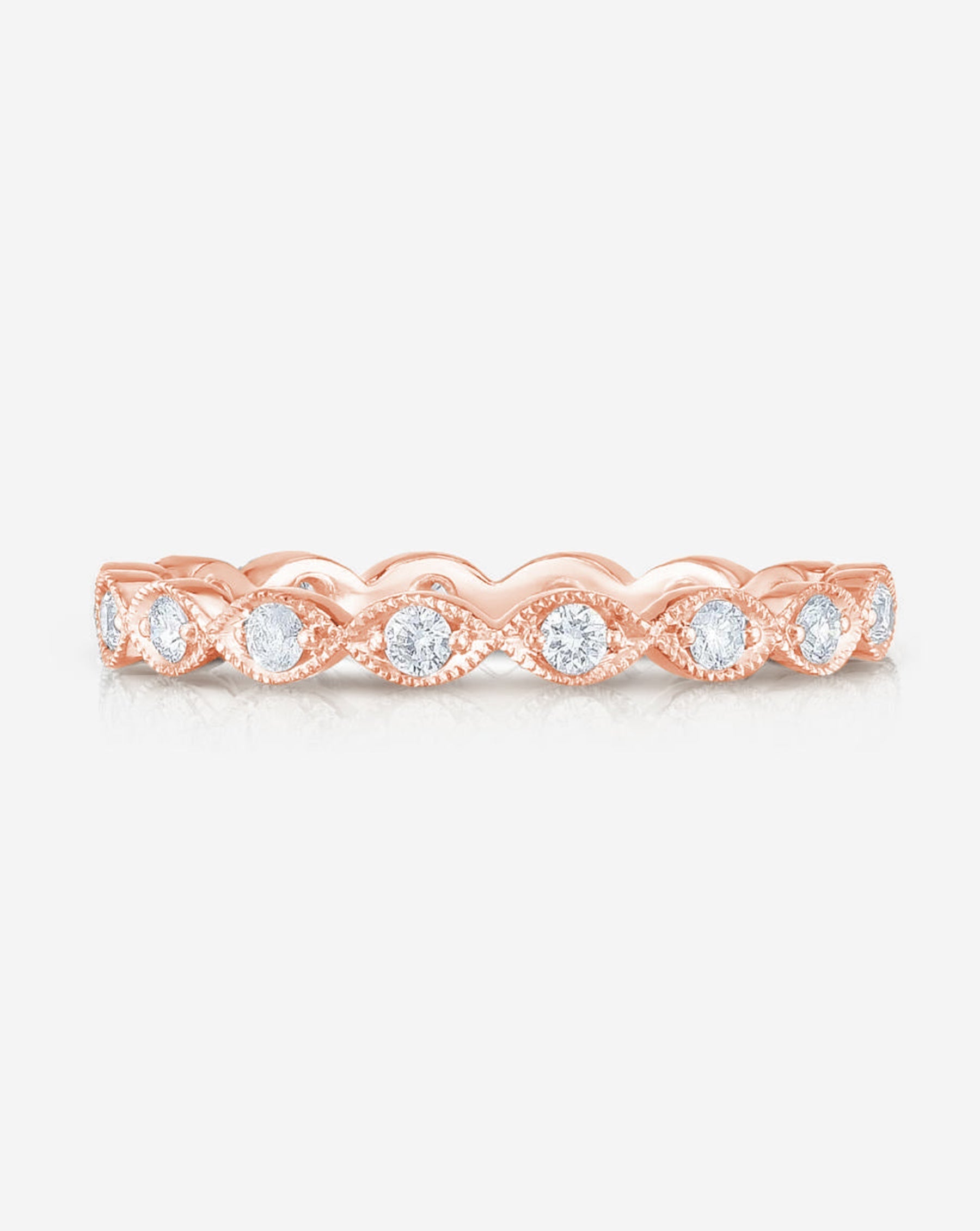 Elegant Autumn Eternity Band Ring - 14K Gold or Sterling Silver Stackable Wedding Band for Women - Perfect for Fall Weddings, Anniversaries & Everyday Layering Jewelry