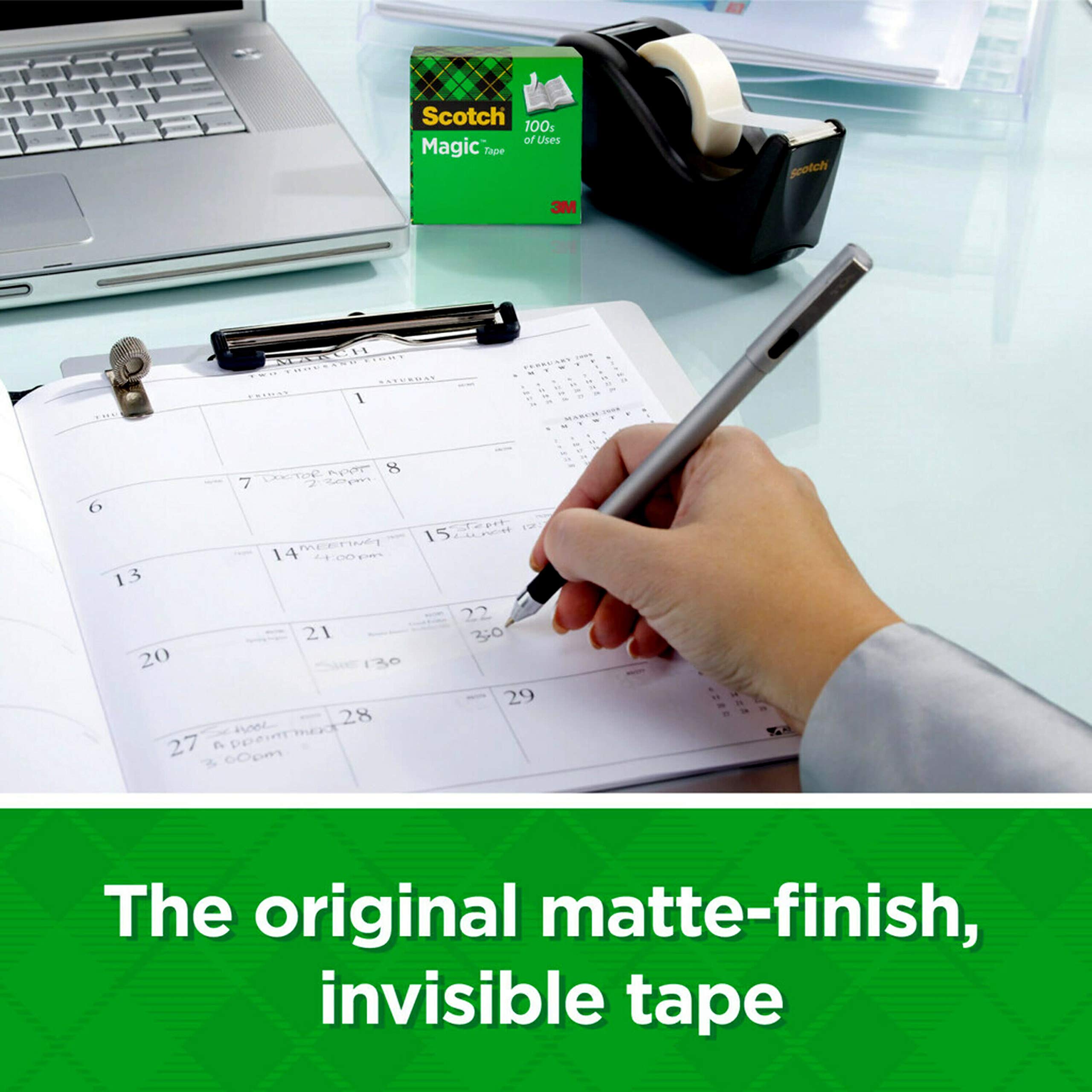 Scotch Magic Tape - 2 Rolls of Invisible Tape for Home Office, School, College & Classroom Supplies - Perfect for Sealing, Mending & Crafting Projects