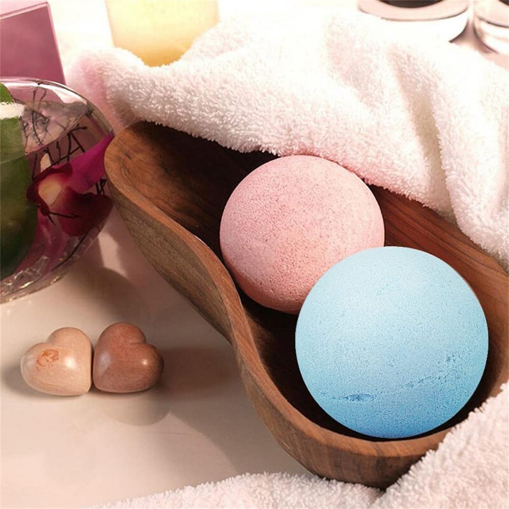 6PCS Mild East Gold Bath Salt Balls - Premium Large Colorful Bath Bombs for Relaxation & Stress Relief - Perfect for Spa, Self-Care & Gift Giving