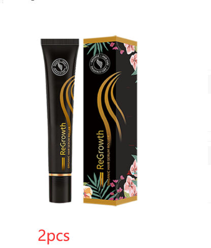 Organic Hair Growth Serum with Roller - Anti-Hair Loss Treatment for All Hair Types, Scalp Nourishing & Strengthening - Perfect for Thinning Hair & Daily Hair Care Routine