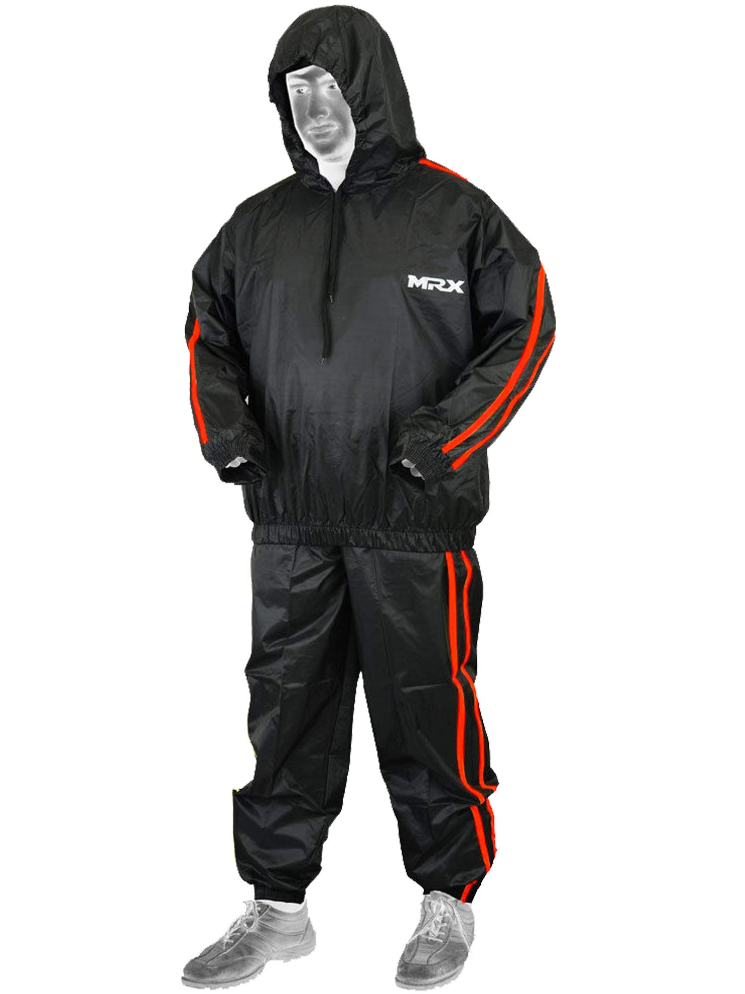 MRX Heavy Duty Sweat Suit for Men & Women - Waterproof Workout Training & Exercise Sauna Suit - Weight Loss Track Suits Sets for Gym, Running & Fitness Training