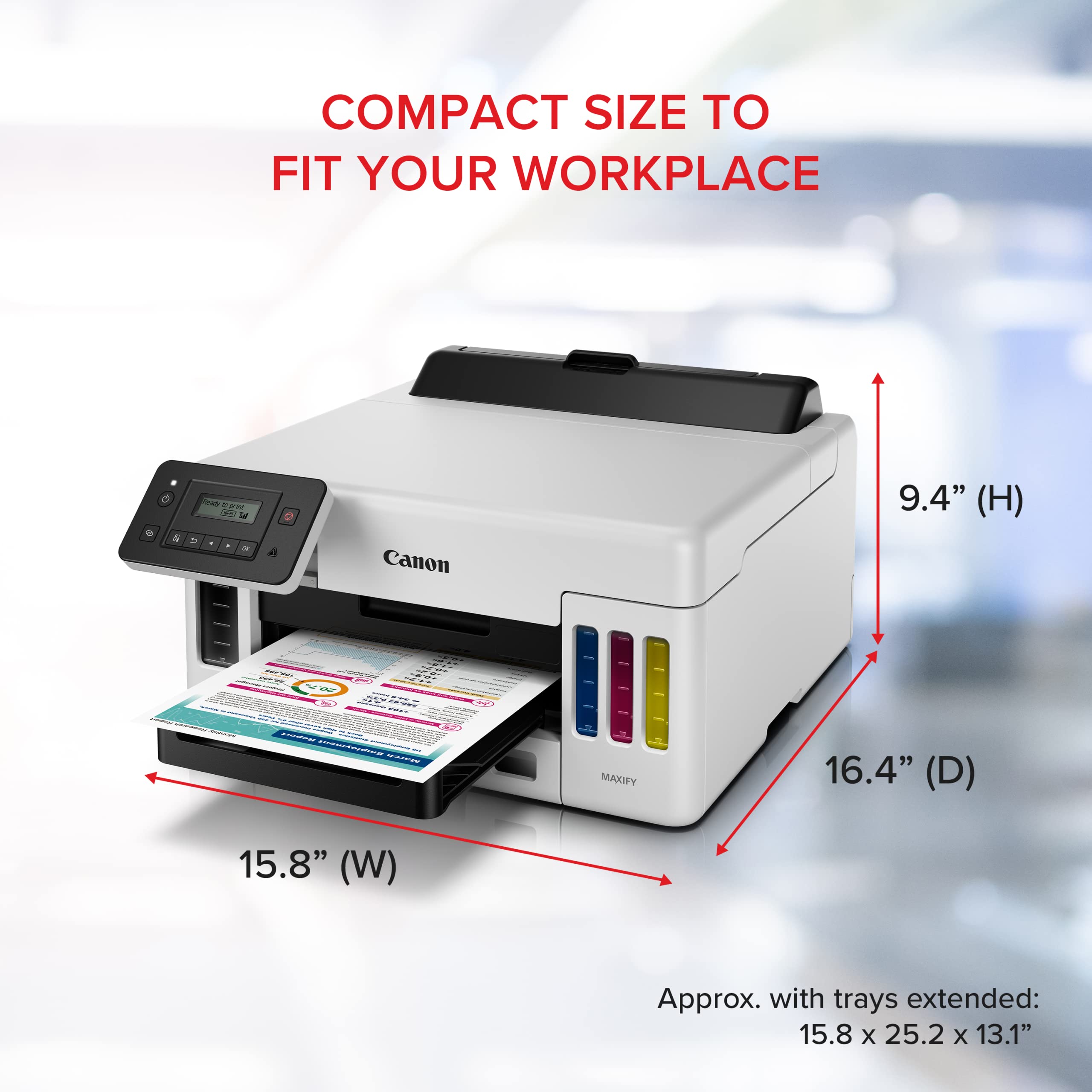 Canon MAXIFY GX5020 Wireless Single Function Printer - High-Speed Printing for Home & Small Office | Ideal for Documents, Reports & Everyday Printing Needs