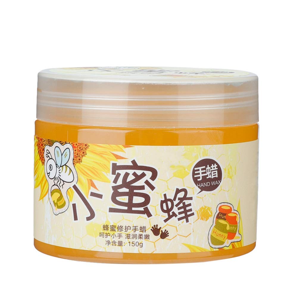 140g Milk & Honey Moisturizing Hand Wax - Whitening, Hydrating & Exfoliating Treatment for Rough, Damaged Hands - Perfect for Dry Skin Care & Spa Night Routine