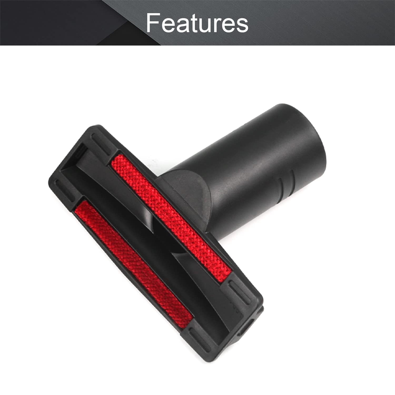 Othmro 1Pcs Square Crevice Tool - 119mm Length Black PP Plastic Universal Vacuum Cleaner Nozzle Head with Quick Release (35mm) - Perfect for Home Cleaning, Car Interiors, Tight Spaces & Hard-to-Reach Areas