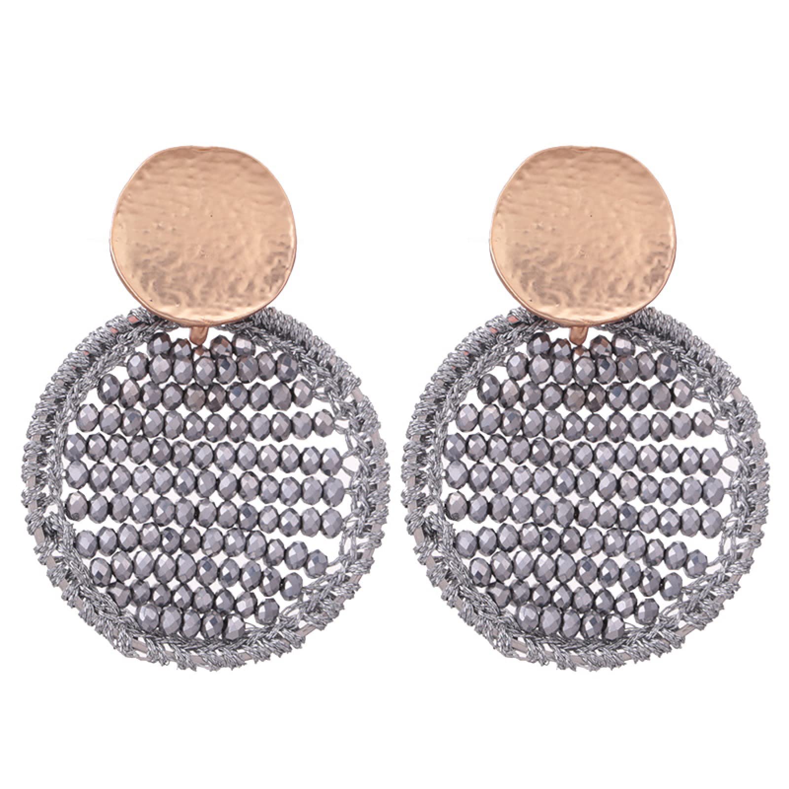 Zirconia Stud Earrings for Women - Handmade Crystal Bead Jewelry | Elegant Everyday Wear & Gift for Her