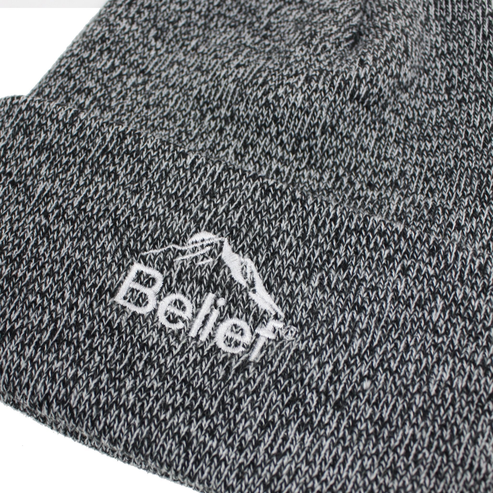 Belief NYC Summit Beanie - Zebra Print Winter Hat for Men & Women - Warm Knit Beanie for Skiing, Hiking, and Outdoor Activities