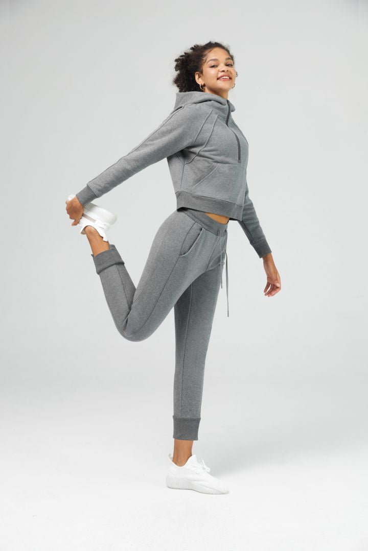 Mid Rise Sweatpants for Women - Comfortable High Waisted Joggers with Pockets | Perfect for Yoga, Lounge & Running