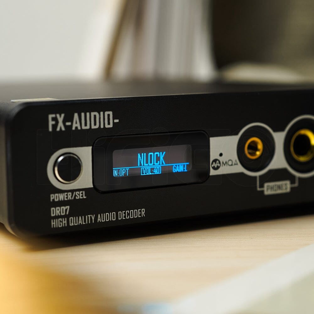 FX AUDIO DR07 Dual AK4493 DAC Hi-Fi Headphone Amplifier with USB/Coaxial/Optical Inputs - Perfect for Audiophiles, Studio Monitoring & Home Audio Systems