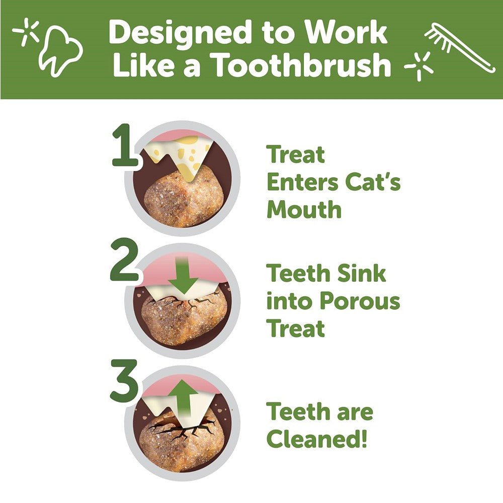 Premium Chicken & Tuna Flavored Cat Dental Treats for Tartar Control - Healthy Oral Care Snacks for Cats - Perfect for Daily Teeth Cleaning & Fresh Breath