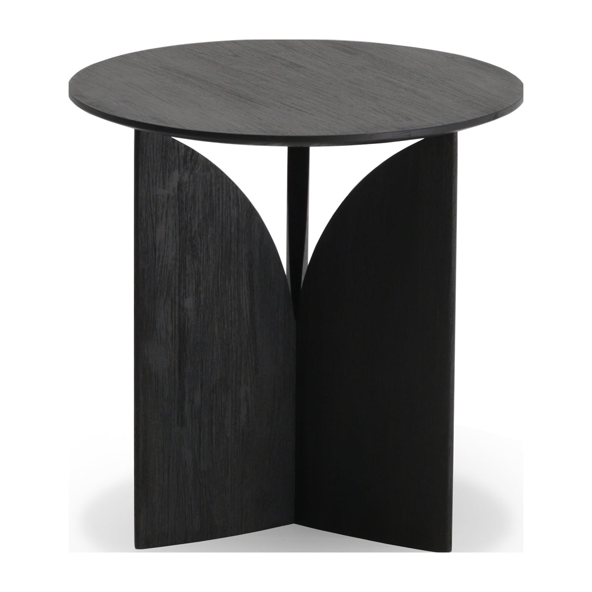 Ethnicraft Fin Side Table - Modern Wood Nightstand for Bedroom, Living Room & Office - Stylish End Table with Sleek Design for Home Decor