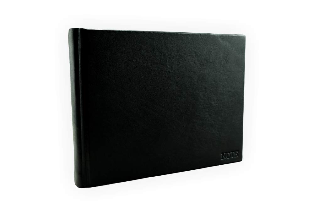 Premium Horizontal Leather Notebook - Echo Collection by Legatoria Toscana | Elegant Journal for Business Meetings, Travel & Gift Giving