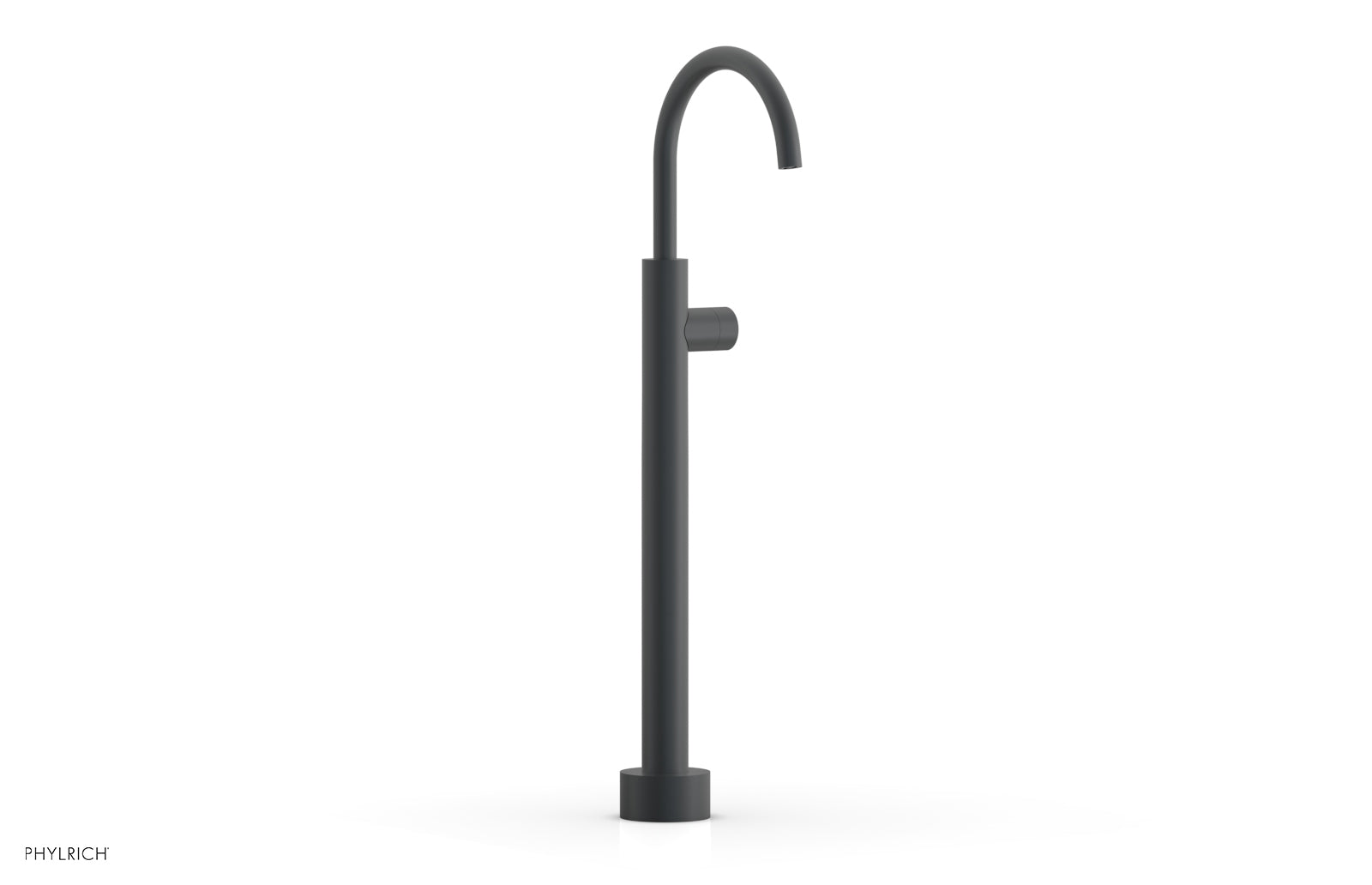 BASIC II Low Floor Mount Tub Filler with Smooth Handle - Model 230 46 04 - Perfect for Modern Bathroom Renovations and Spa-Like Showers
