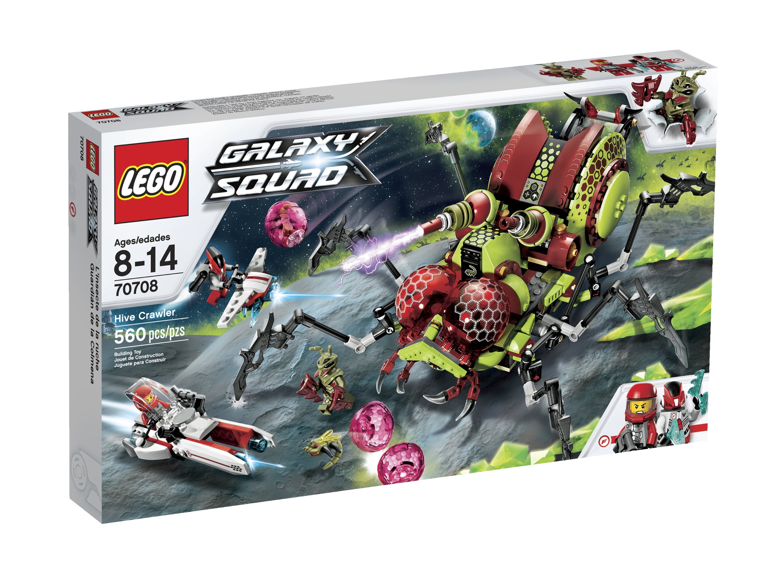 LEGO Galaxy Squad Hive Crawler Building Set - 70708 Space Shuttle Toy with Minifigures for Kids & Adults | Creative Play, STEM Learning, Collectible Display