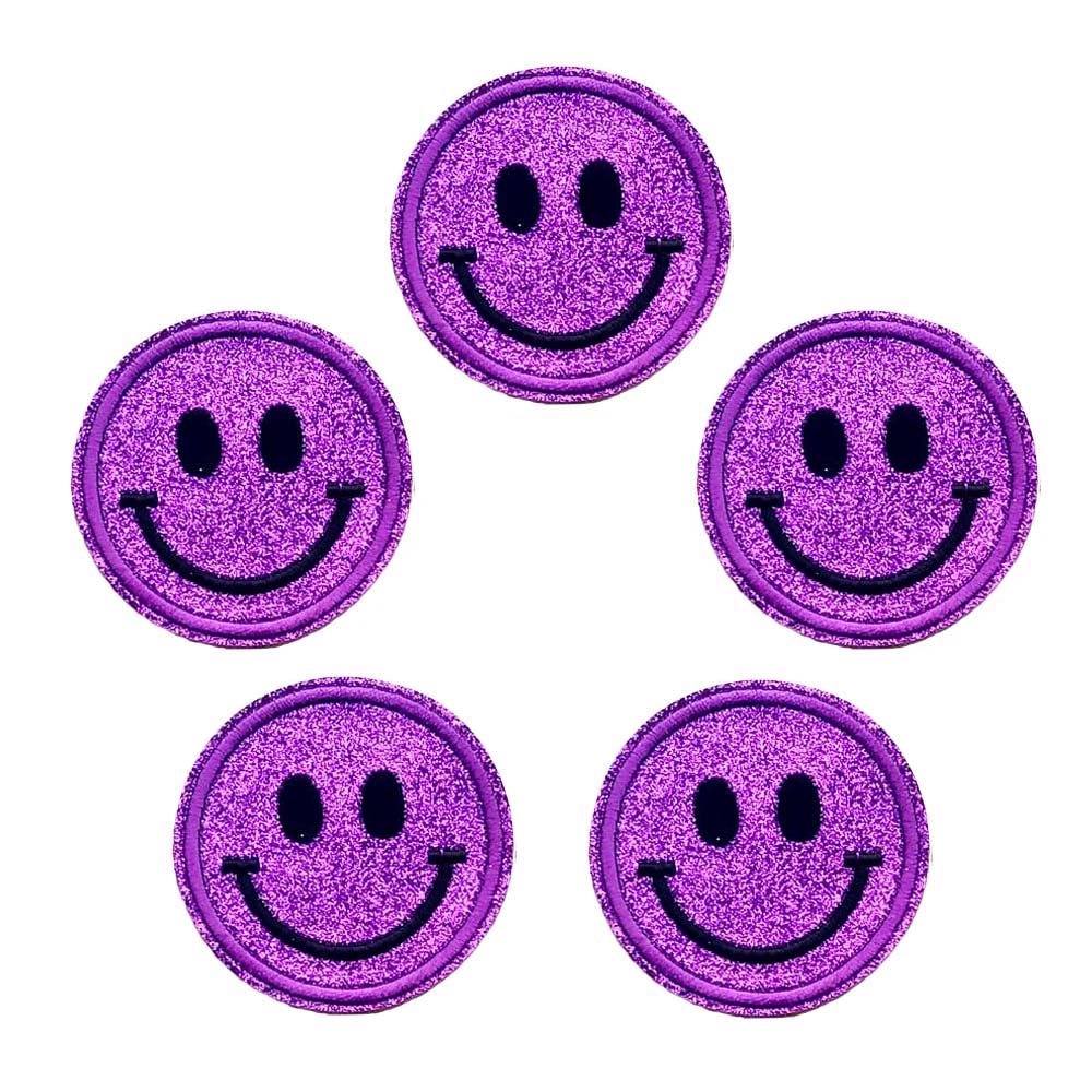 Qingxi Charm Assorted Colorful Embroidered Patches - Iron On/Sew On for Clothes, Hats, Pants, Shoes & DIY Crafts (Purple) | Perfect for Customizing Denim Jackets, Backpacks & Home Decor