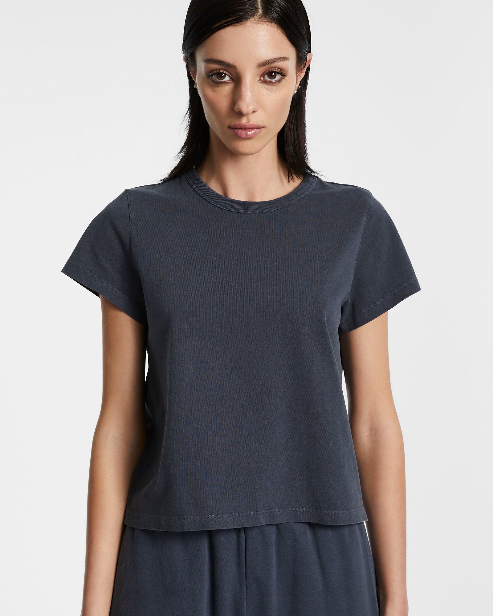 3 Pack Mini SS Tee Navy Blue - Soft Cotton Short Sleeve T-Shirts for Women & Men - Perfect for Casual Wear, Gym, and Everyday Outfits