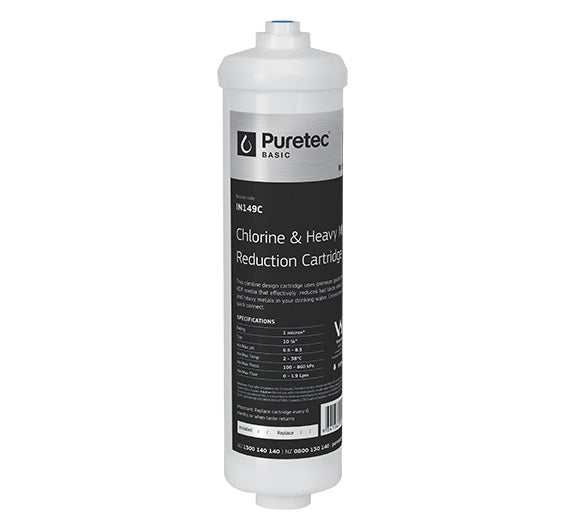 Puretec IL UB Inline Undersink Water Filtration System with Chrome Faucet - 1.9 LPM Flow Rate | Under Sink Water Filter for Clean Drinking Water | Perfect for Kitchen, RV & Office Use
