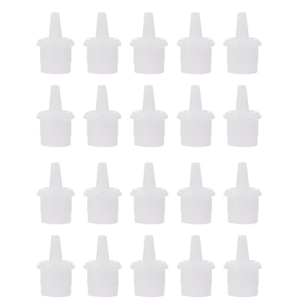 Healifty 60pcs Eyelash Glue Nozzle Tips - Lash Glue Replacement Caps & Inner Mouth Blocking Needles for Precision Application | Perfect for Professional Lash Extensions & DIY Home Use