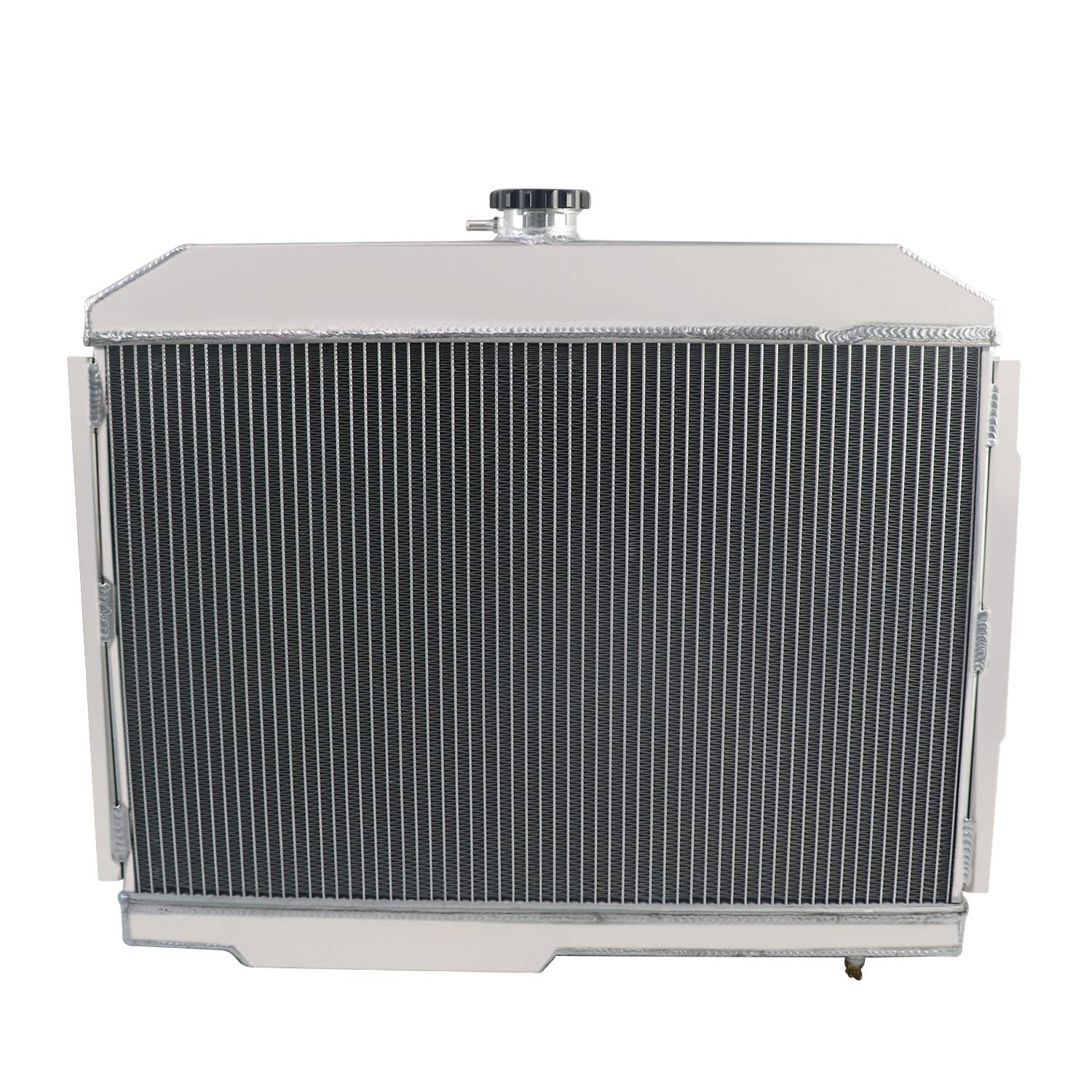 1958-1974 AMC Rambler Javelin AMX SST DPL V8 3 Row Aluminum Radiator with Cooling Fan Shroud - High Performance Cooling Upgrade for Classic Muscle Cars & Hot Rods