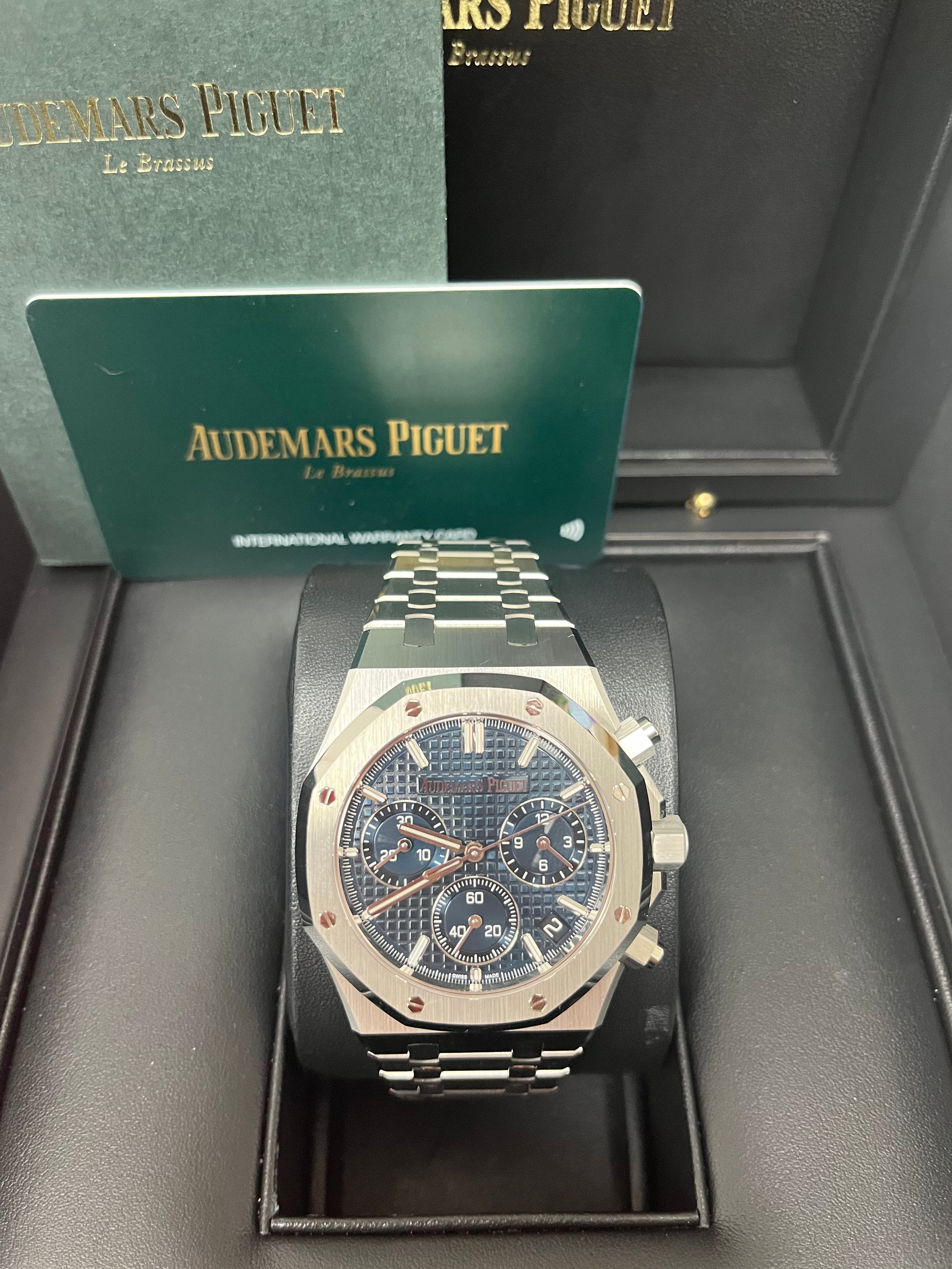 Audemars Piguet Royal Oak 50th Anniversary Men's Watch - 26240ST.OO.1320ST.01 - Stainless Steel Bracelet, Blue Dial - Luxury Timepiece for Special Occasions & Collectors