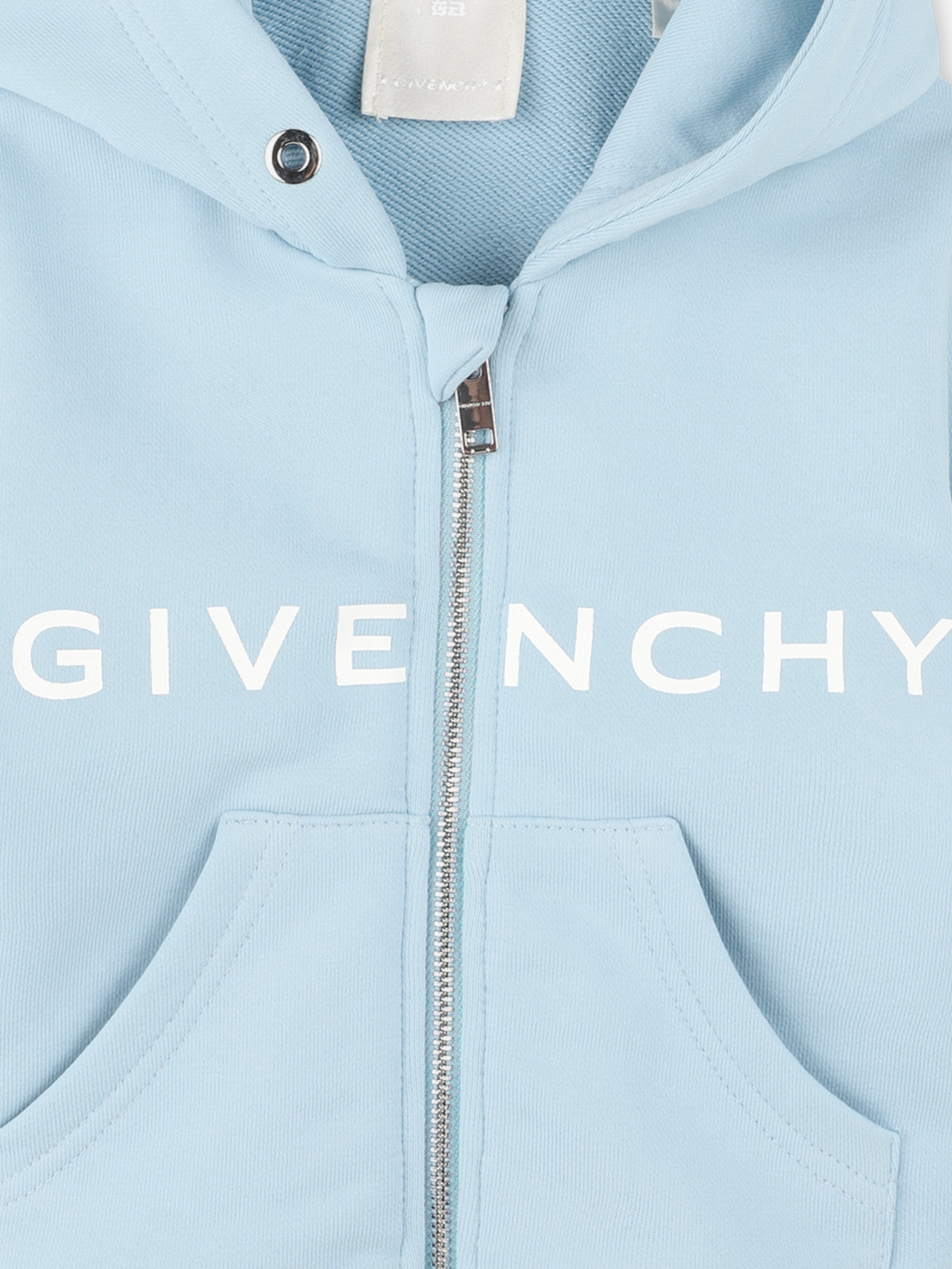 **Blue 4G Logo Zip-Up Hoodie for Baby Boys - Soft & Comfortable for Playtime & Outdoor Adventures**