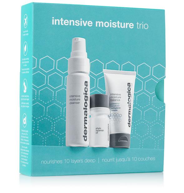 Intensive Moisture Trio Set - Hydrating Skincare for Dry & Sensitive Skin - Perfect for Daily Face Care & Nighttime Routine