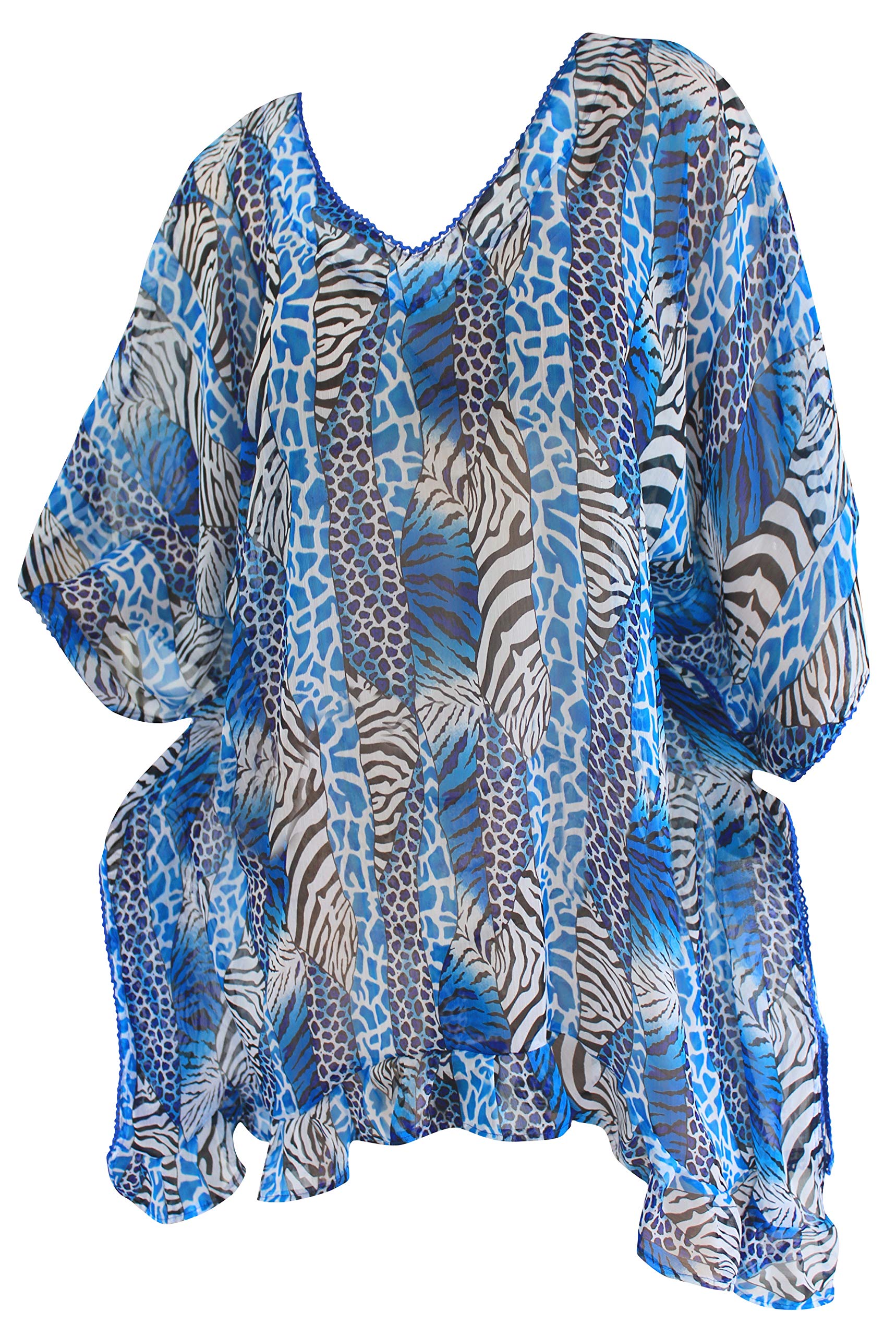 LA LEELA Women's Loose Bathing Suits - Flowy Swimsuit Cover Ups for Beach & Pool, Plus Size Swimwear Cover Up Dress for Vacation, Summer Outfits, Resort Wear & Water Activities