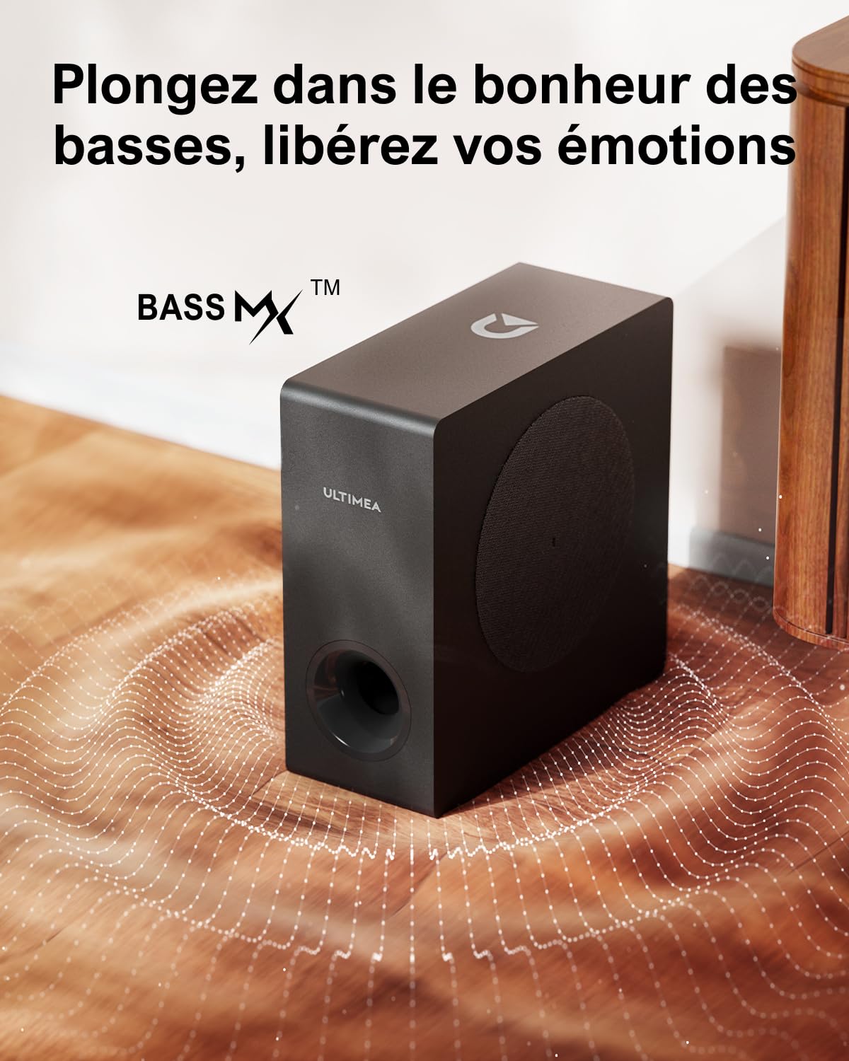 ULTIMEA Dolby Atmos Soundbar for TV with Wireless Subwoofer, 3D Surround Sound System, 190W Peak Power, BassMX Technology - Perfect for Home Theater, Movie Nights & Gaming (Nova S50 Series)