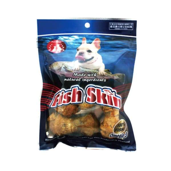 Premium Smoked Cod Skin Knotted Dog Chew Treats - 100g All-Natural Dental Health Snacks for Small & Large Breeds - Perfect for Training, Teething & Playtime