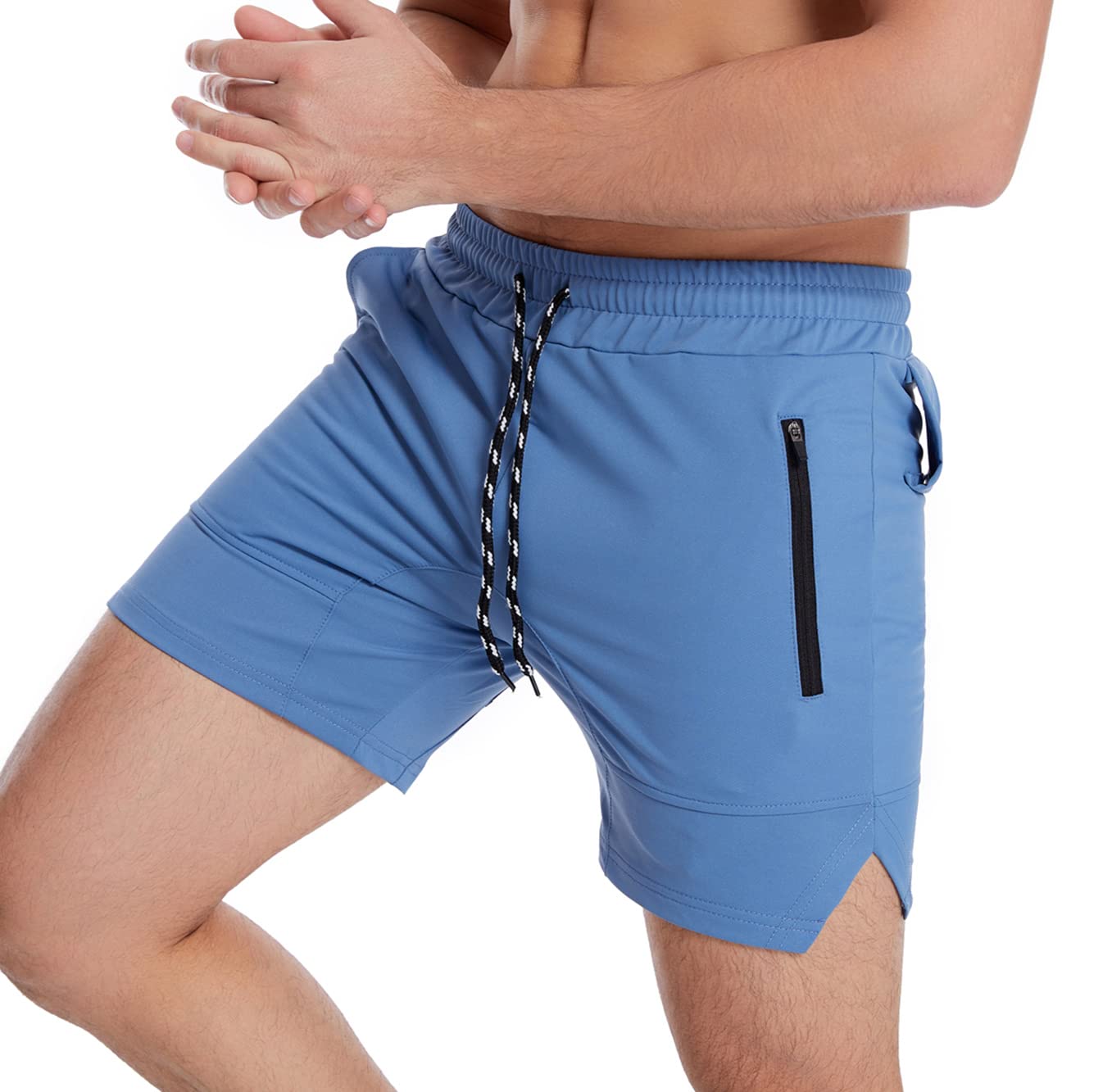 Breathable Bamboo Men's 2-in-1 Workout Shorts - 5