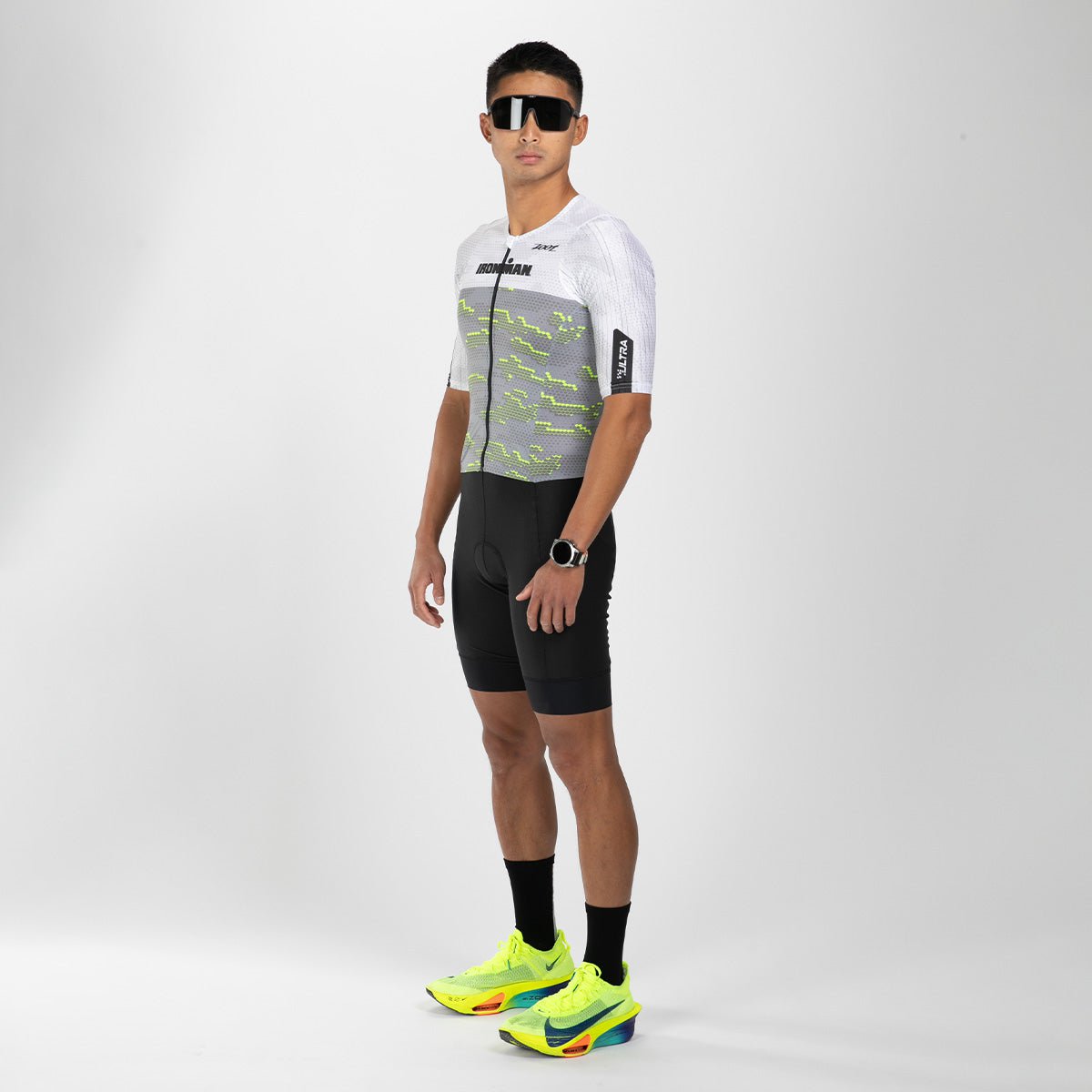 Men's Ultra Tri P1 Racesuit - Lightweight & Breathable Triathlon Suit for Competitive Swimming, Cycling & Running - Perfect for Ironman Training & Endurance Sports