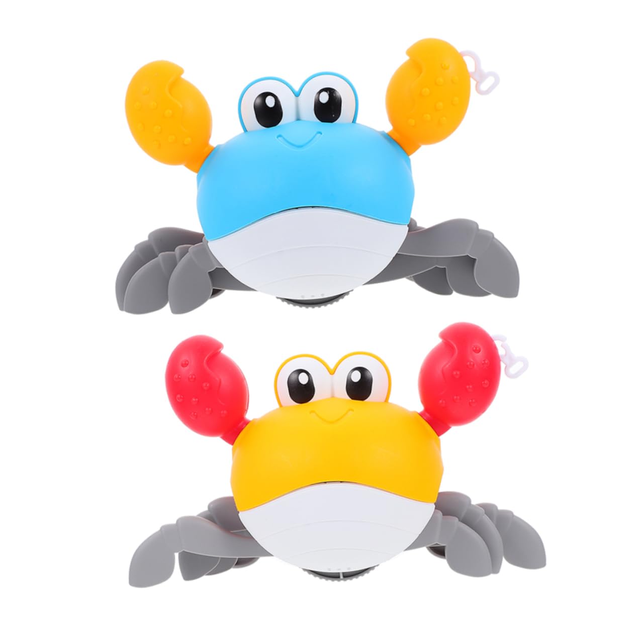 2-Pack Wind-Up Crab Bath Toys for Kids - Fun Swimming & Floating Shower Toys for Bathtub, Pool & Beach Playtime - Durable Plastic Bath Time Fun for Toddlers & Babies